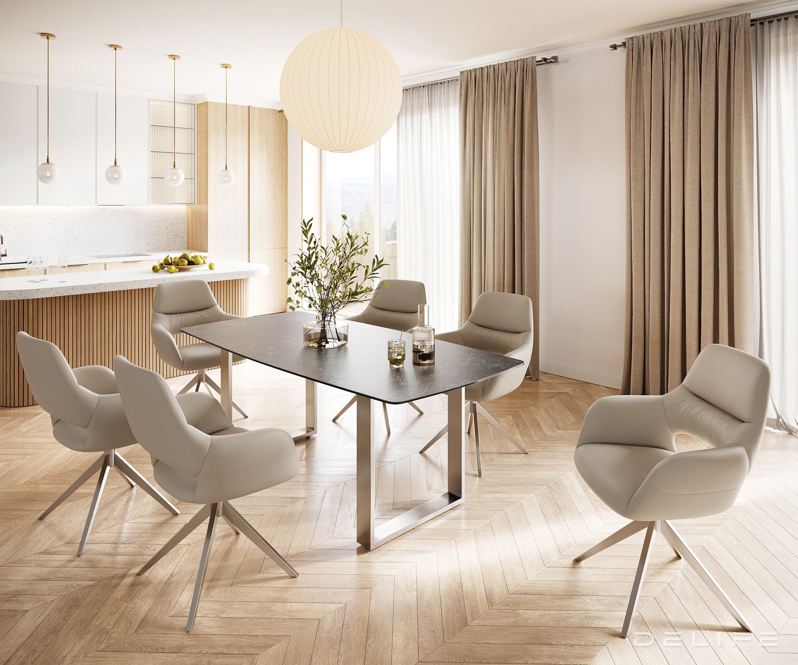 Blagovaonski stol Bootsform 200x100cm, Materijal: Keramika