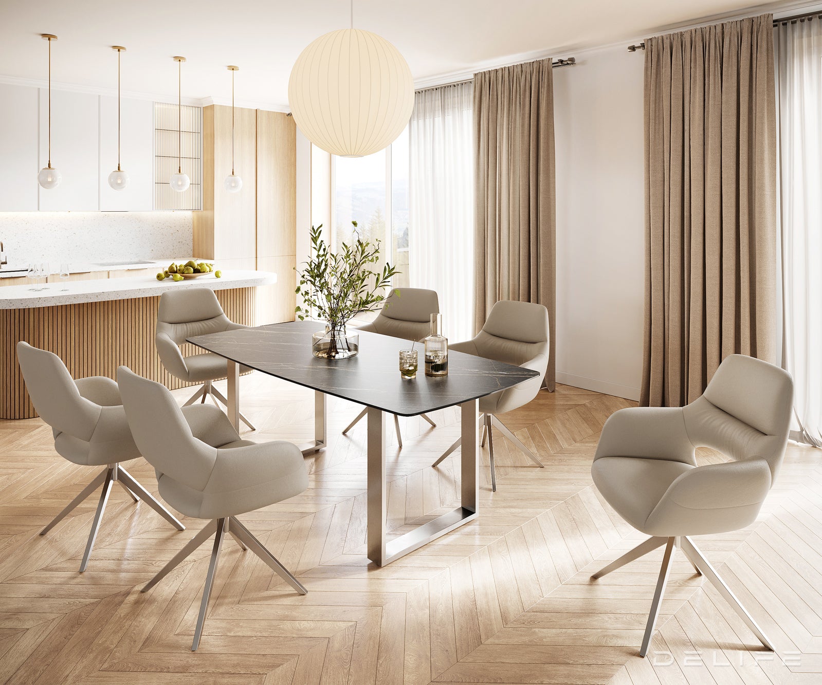 Blagovaonski stol Bootsform 200x100cm, Materijal: Keramika