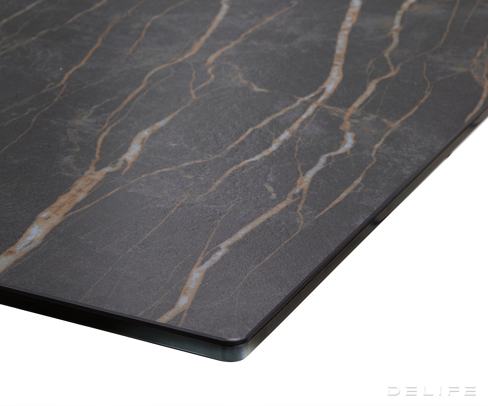 Blagovaonski stol Edge 200x100, Materijal: Keramika Laminam Noir Desir