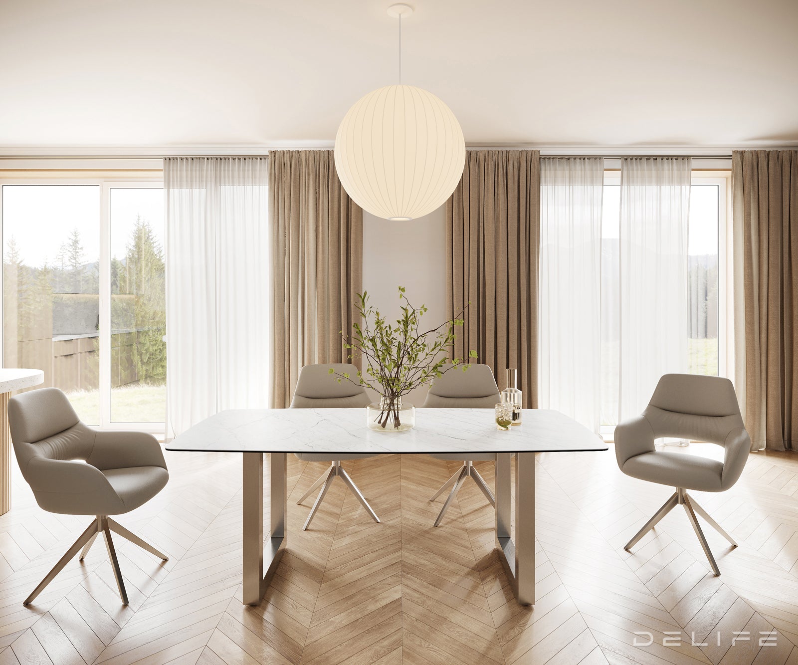 Blagovaonski stol Bootsform 200x100cm, Materijal: Keramika