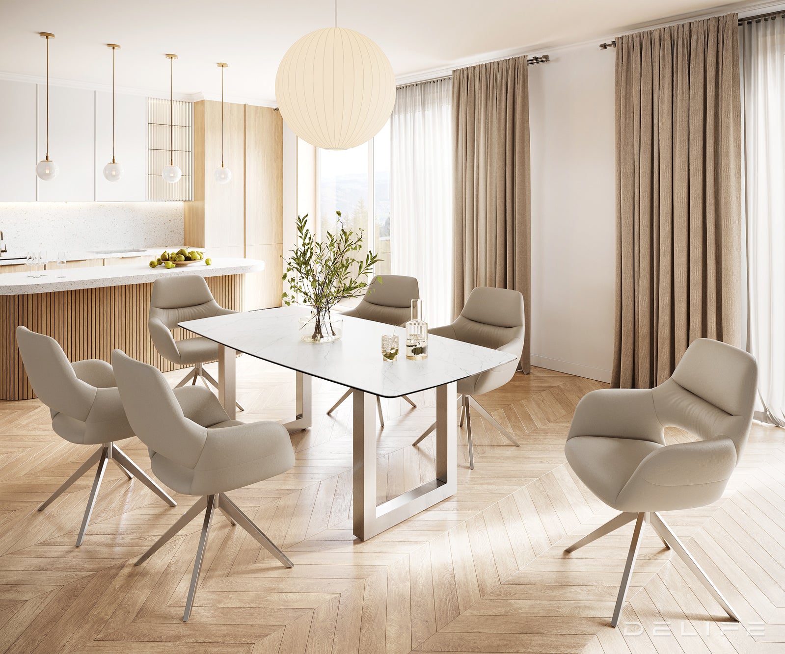 Blagovaonski stol Bootsform 200x100cm, Materijal: Keramika