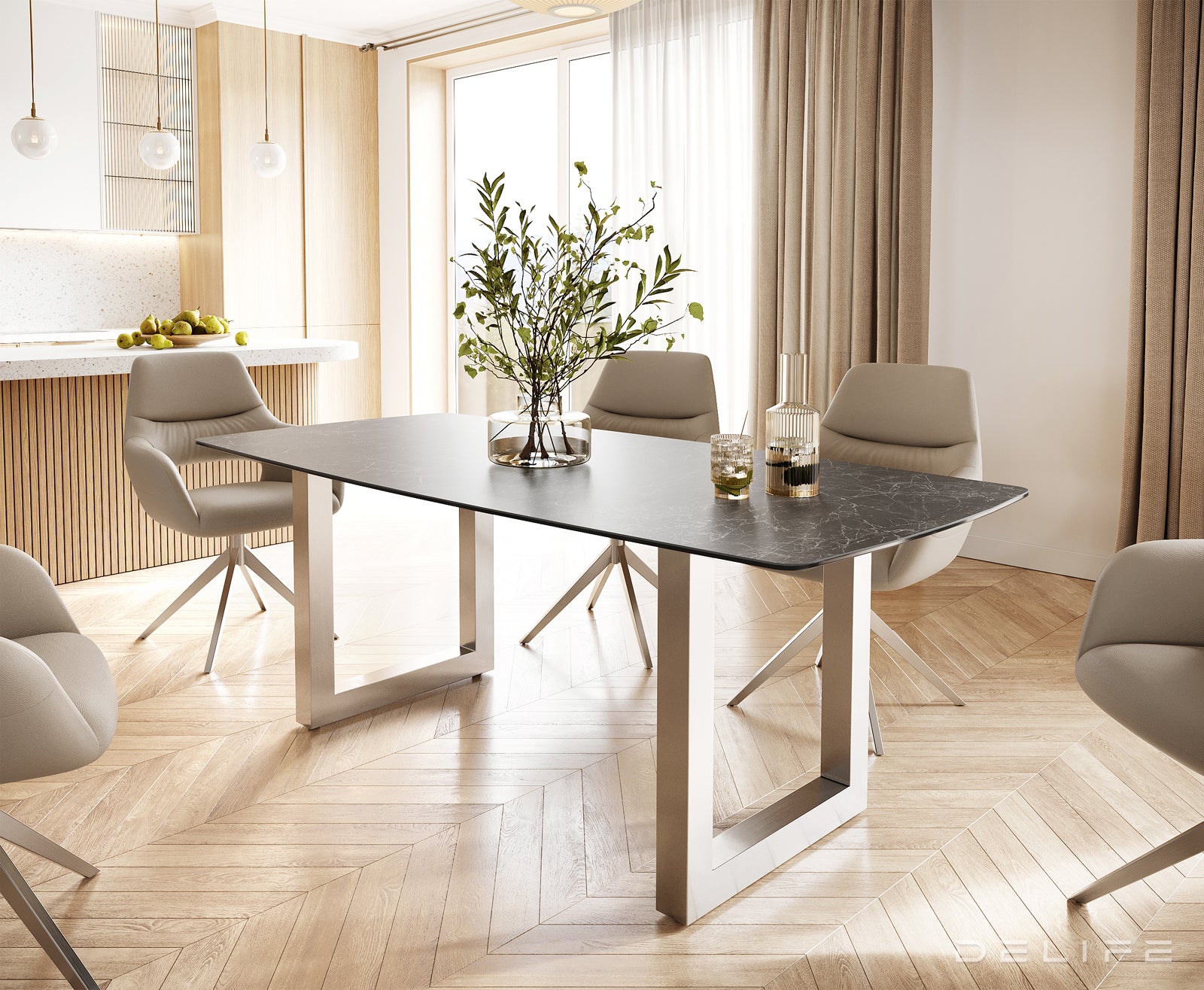 Blagovaonski stol Bootsform 200x100cm, Materijal: Keramika