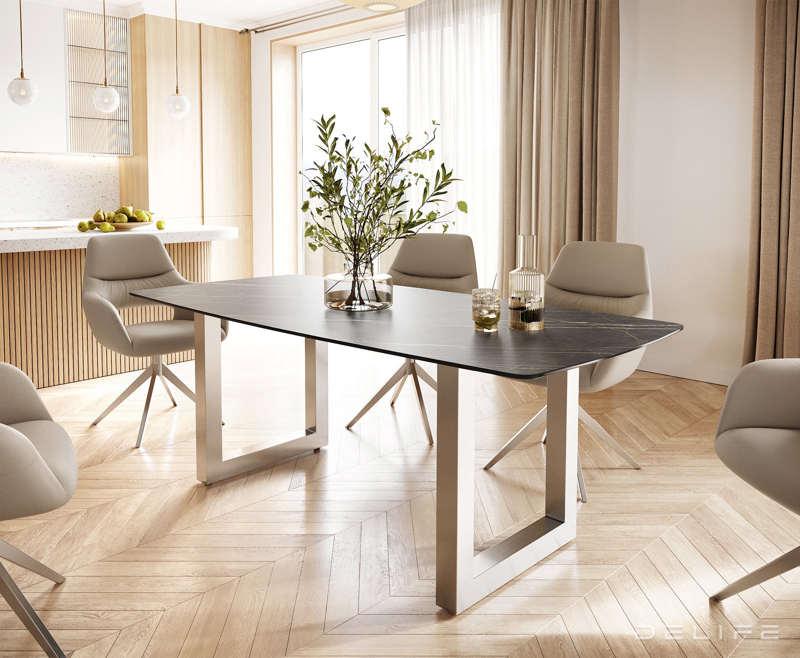 Blagovaonski stol Bootsform 200x100cm, Materijal: Keramika