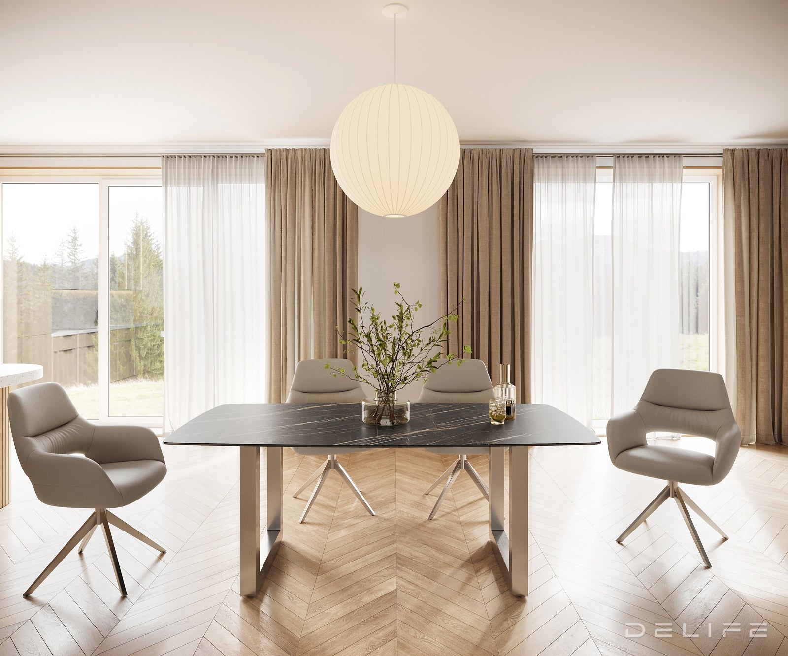 Blagovaonski stol Bootsform 200x100cm, Materijal: Keramika