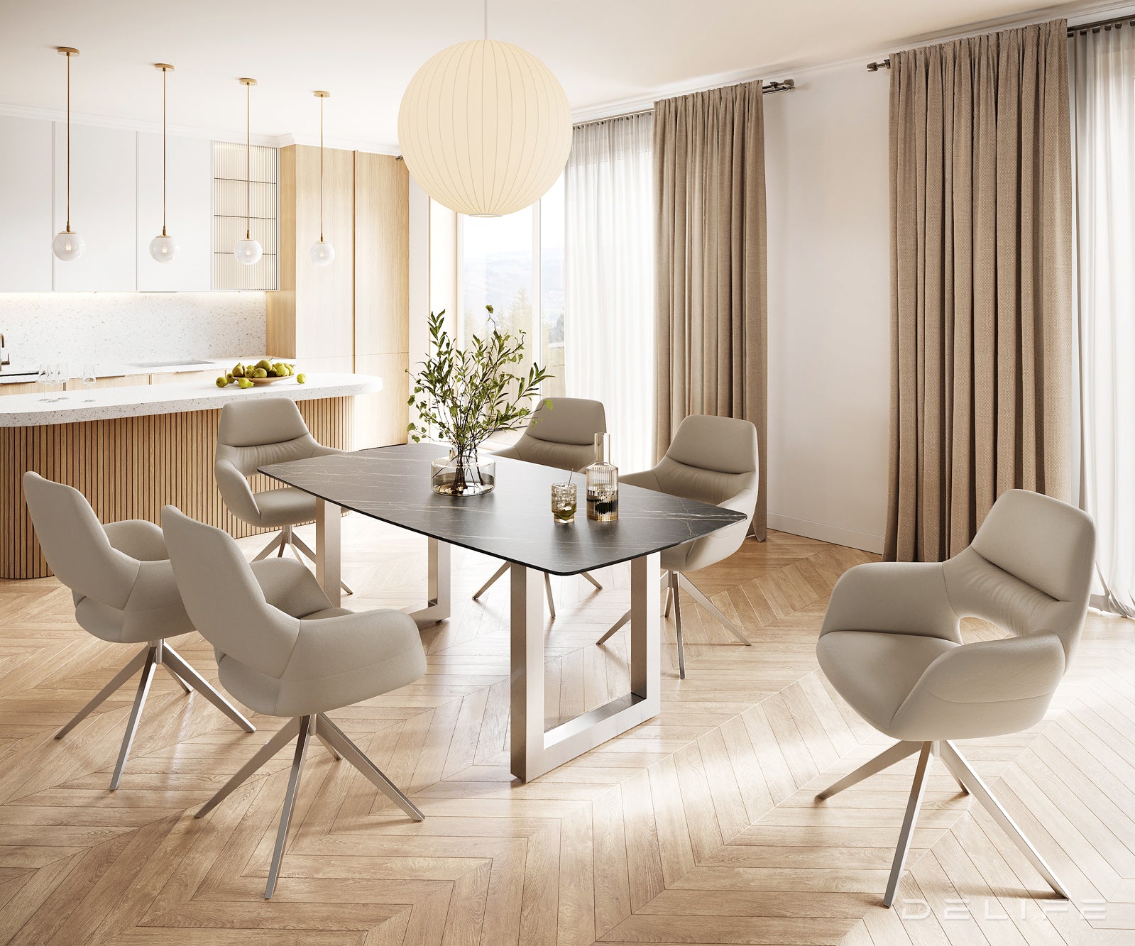 Blagovaonski stol Bootsform 200x100cm, Materijal: Keramika