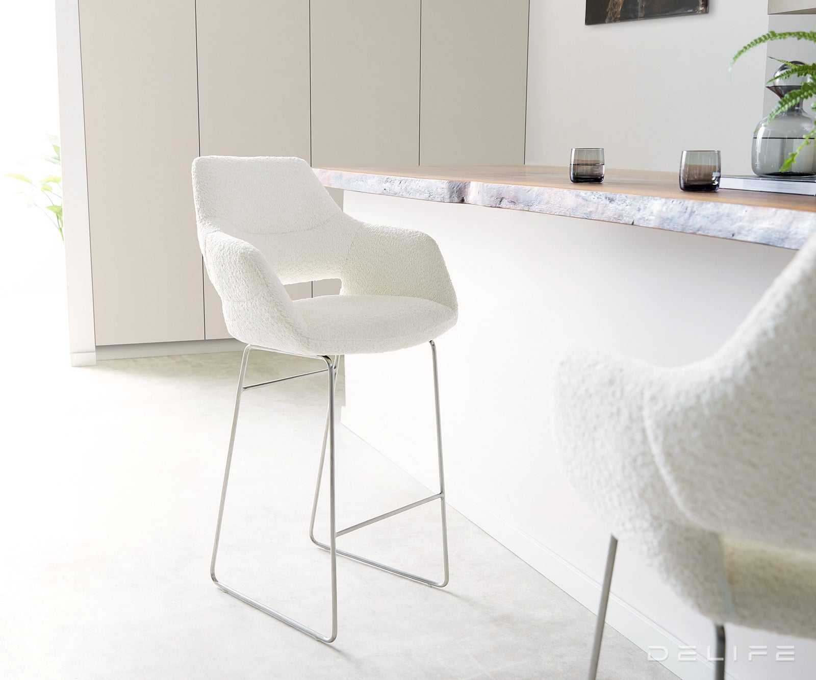 Barska stolica Yago Flex, Materijal: Boucle