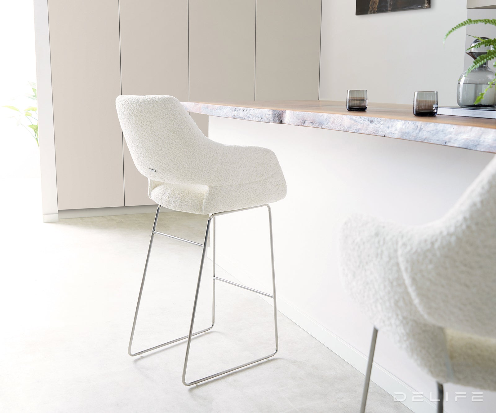 Barska stolica Yago Flex, Materijal: Boucle