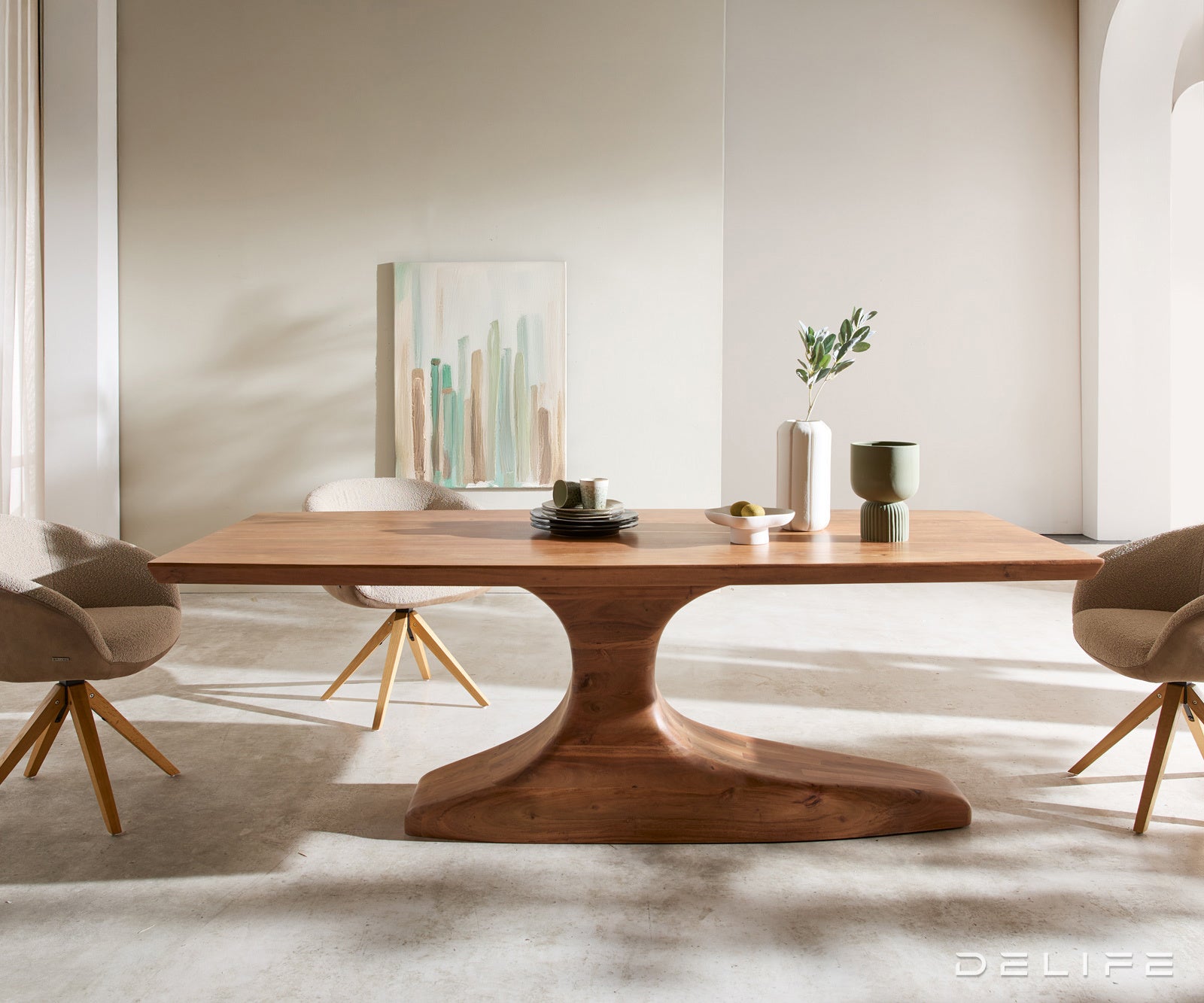 Blagovaonski stol Jalta 220x95cm, Materijal: Bagrem