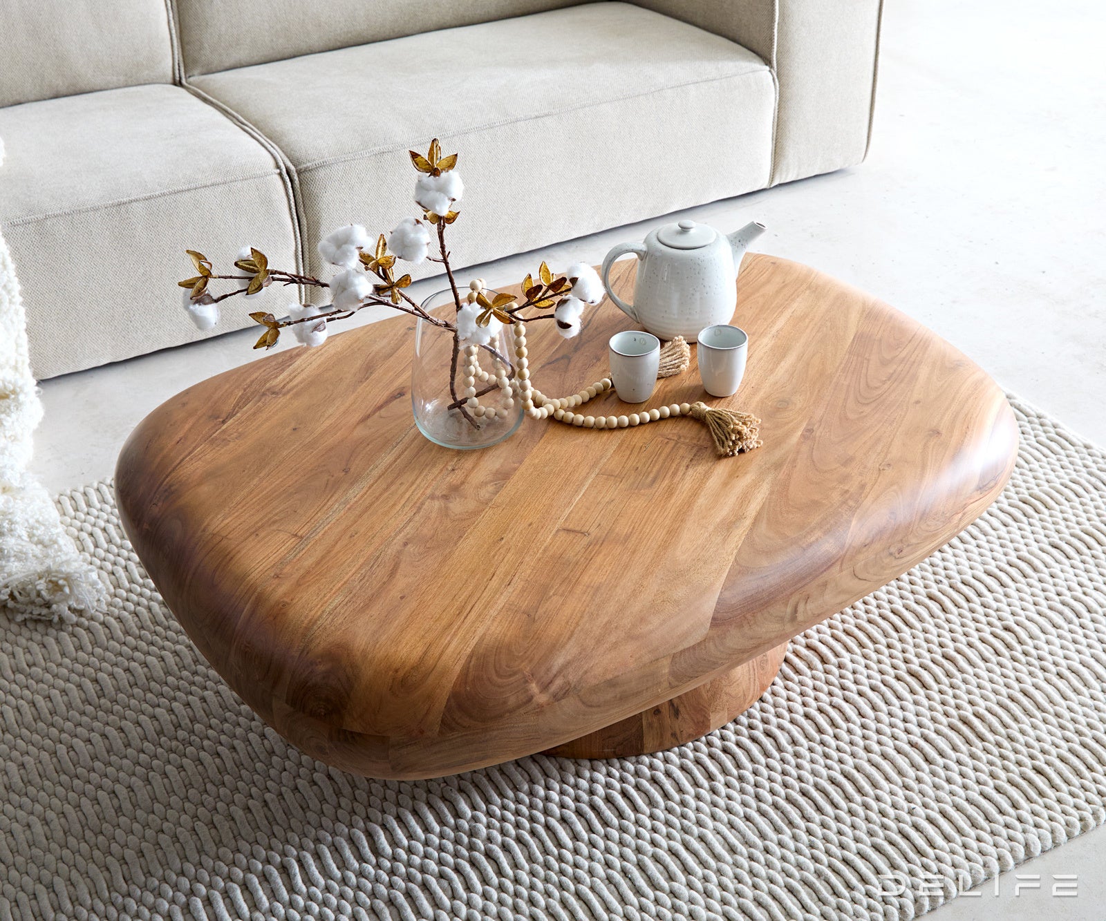 Klub stolić Maskat 117x87cm, Materijal: Bagrem