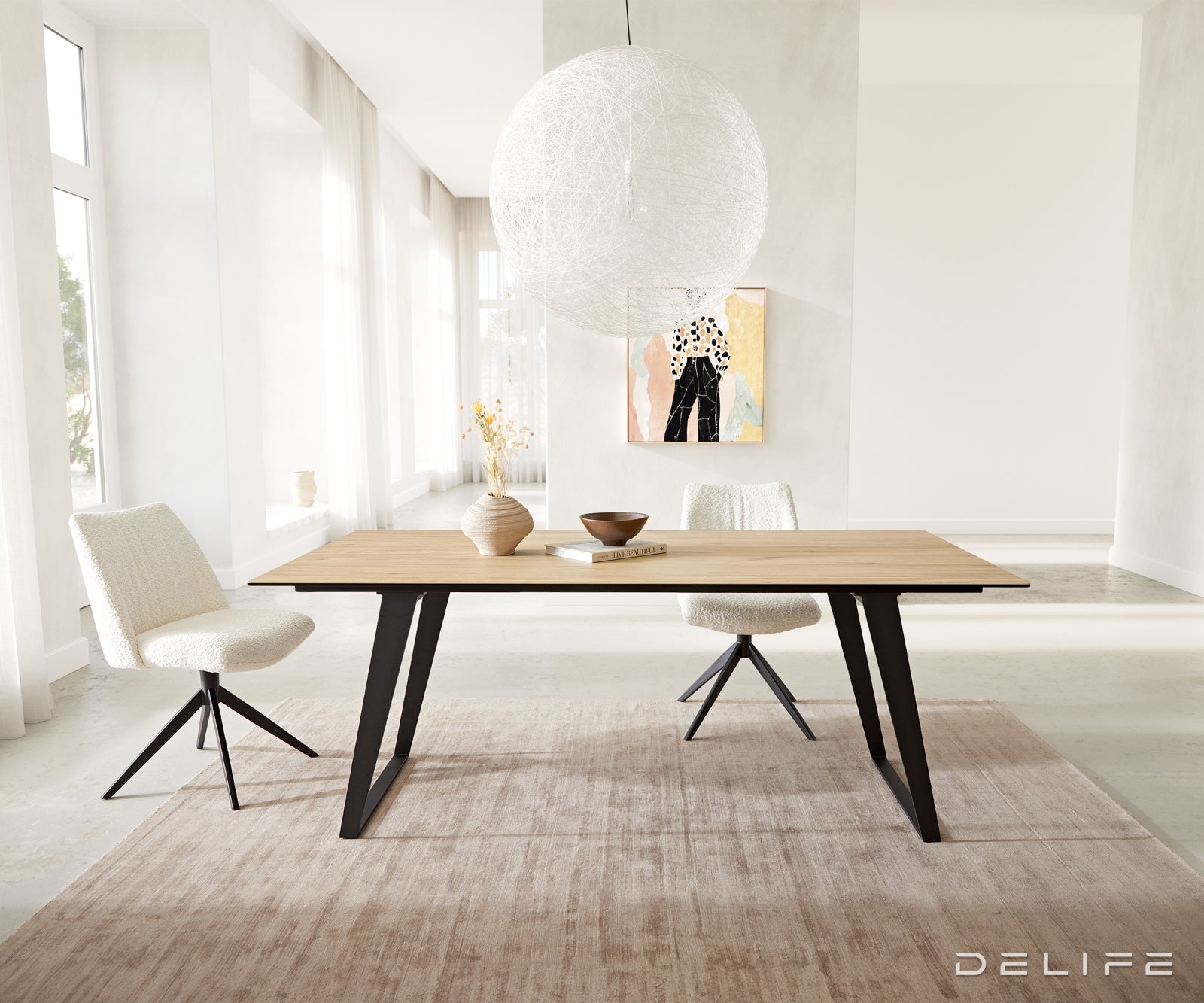 Blagovaonski stol Edge 200x100, Materijal: Keramika Laminam Sabbia