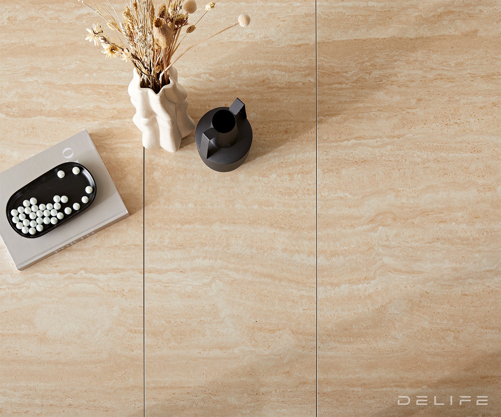 Produljivi stol Edge 180/220x100, Materijal: Keramika Travertin