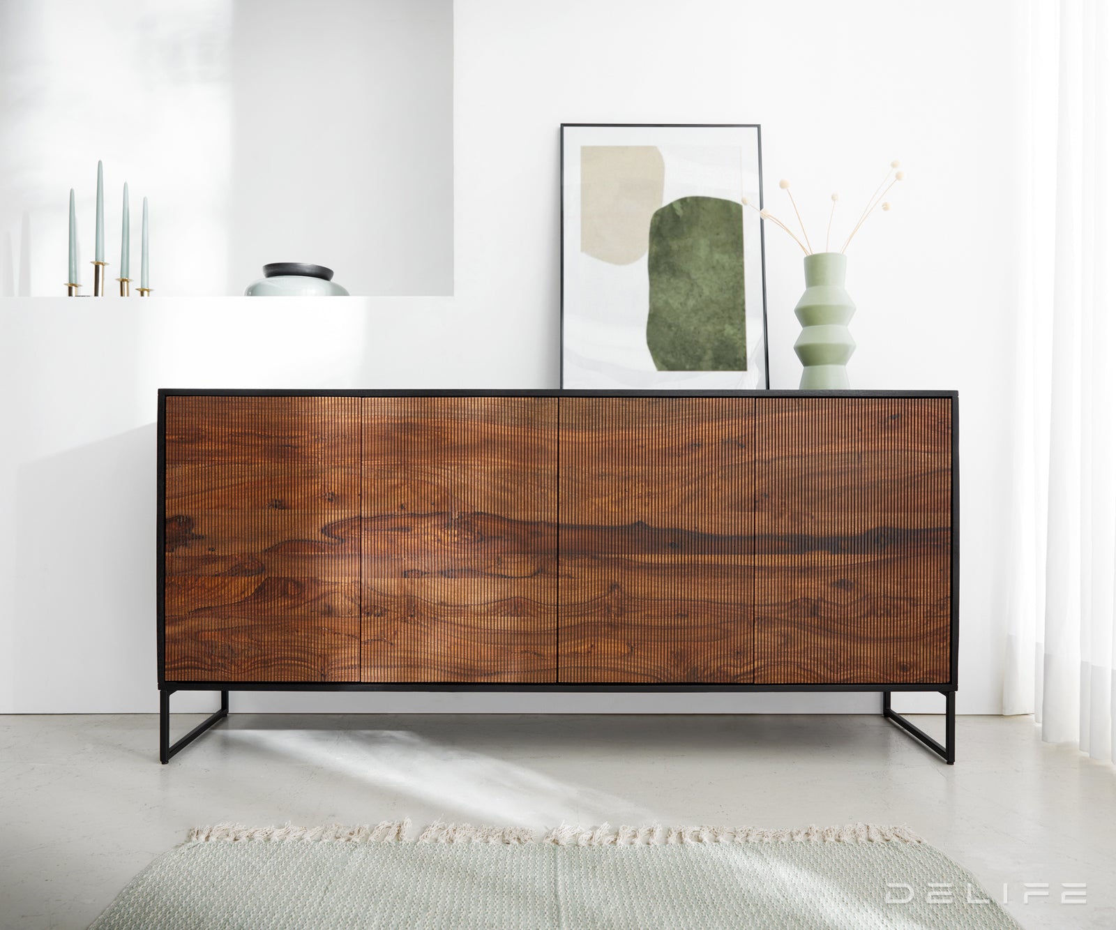 Komoda Vaag, 170x40cm, Materijal: Sheesham