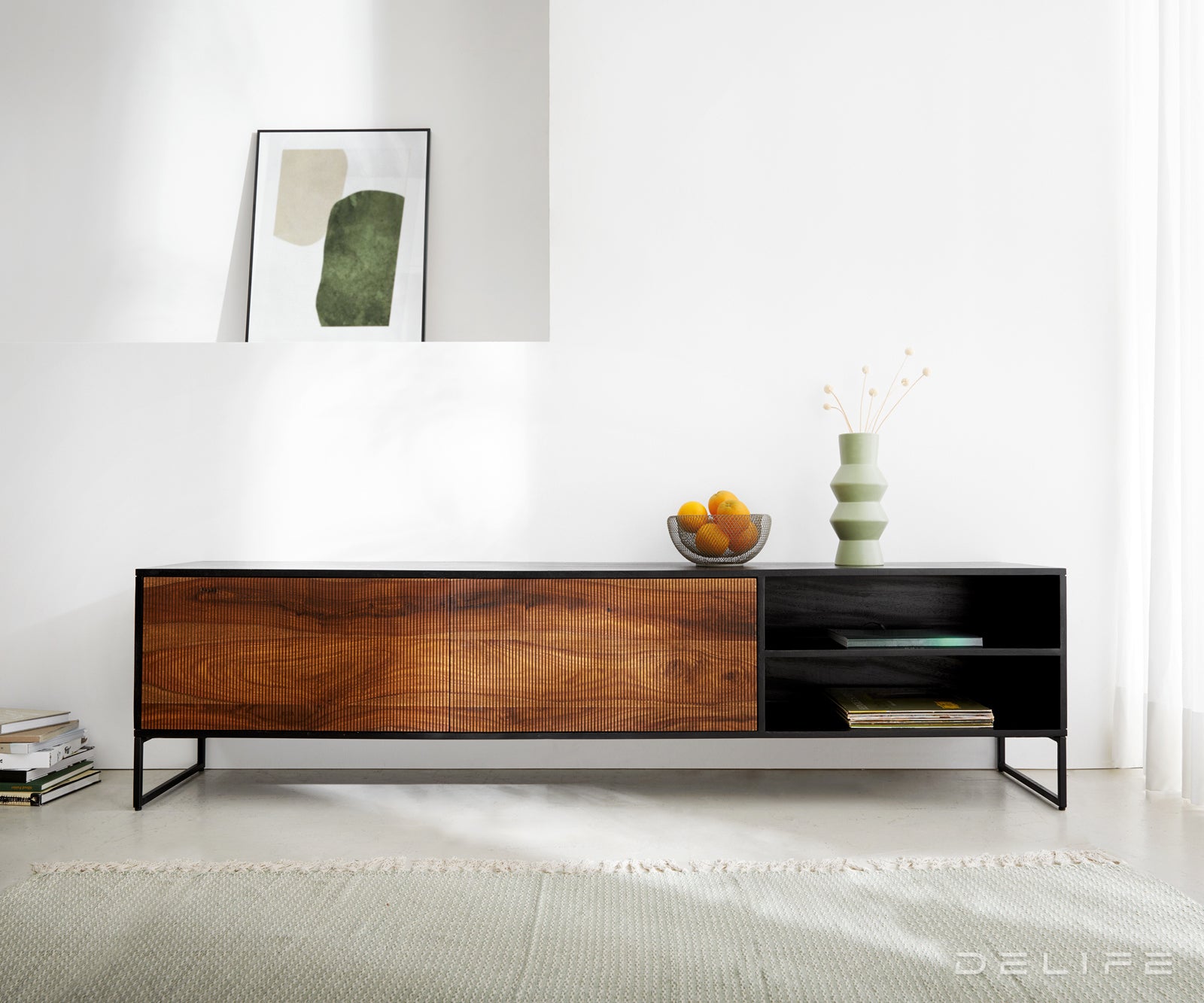 TV Komoda Vaag, 200x40cm, Materijal: Sheesham