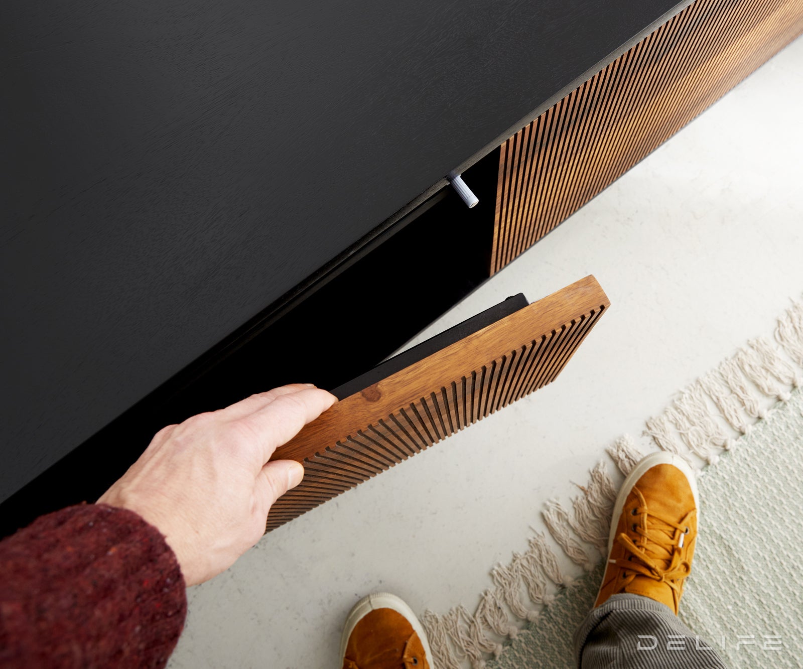 TV Komoda Vaag, 200x40cm, Materijal: Sheesham