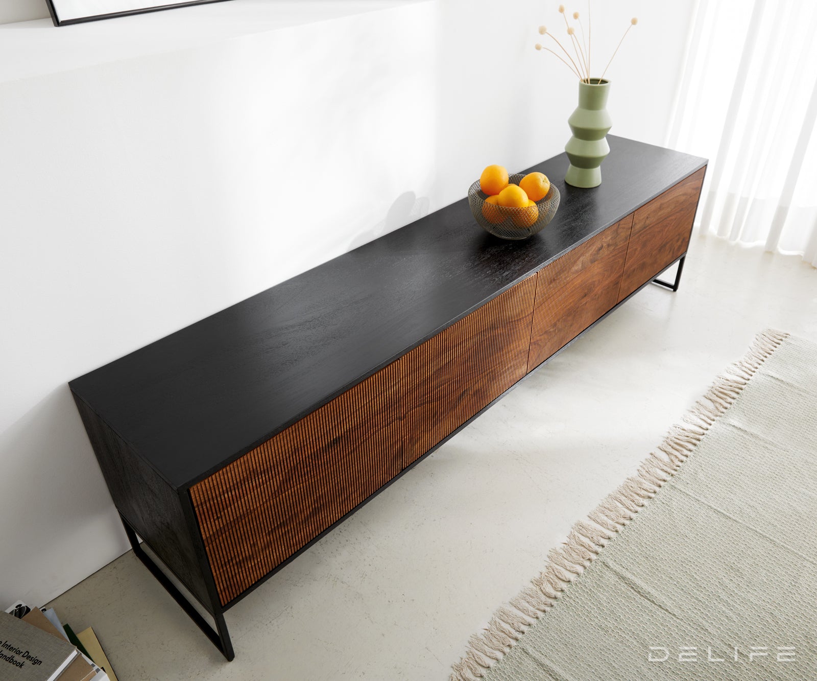 TV Komoda Vaag, 200x40cm, Materijal: Sheesham