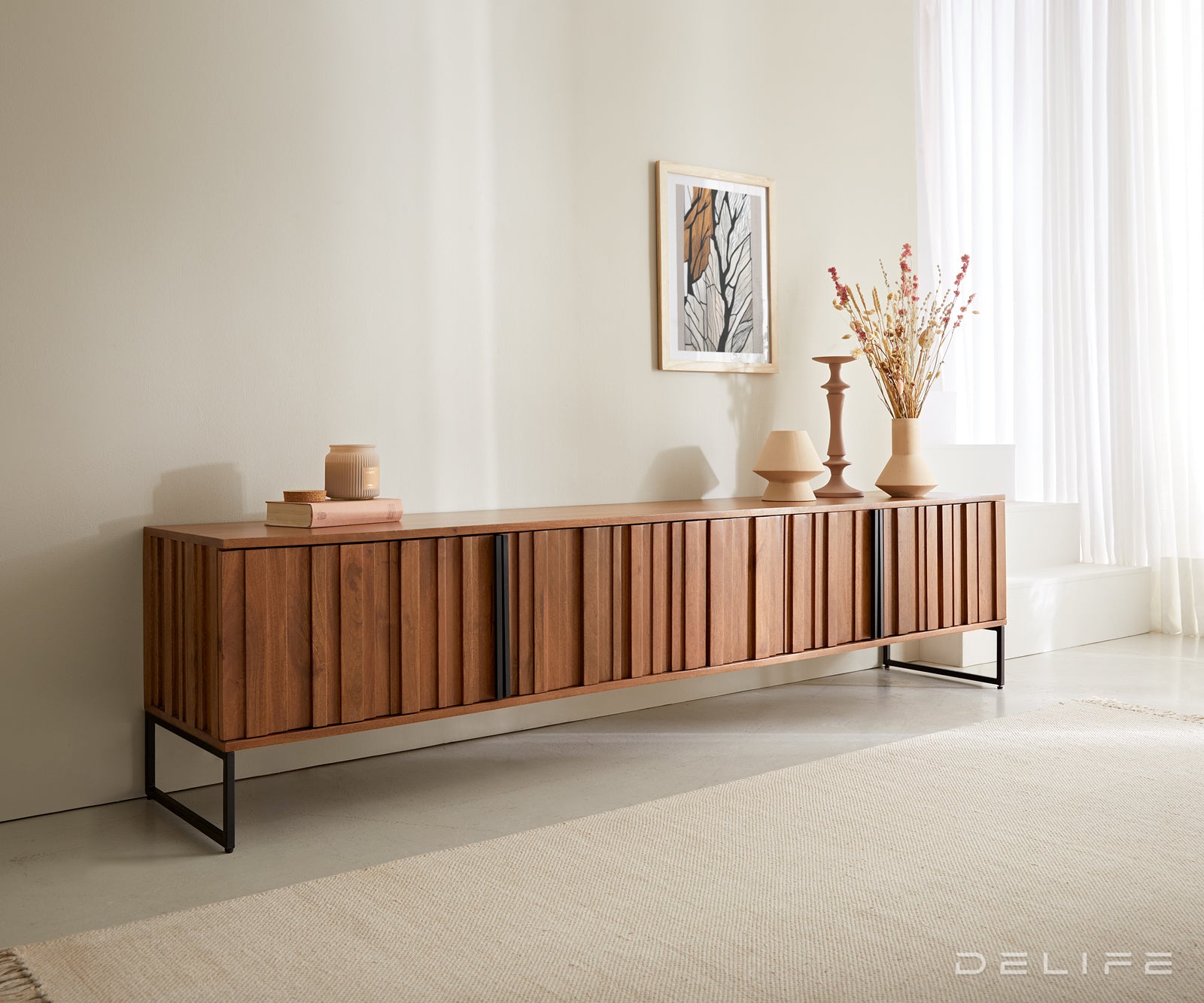 TV Komoda Sivela 200cm, Materijal: Mango