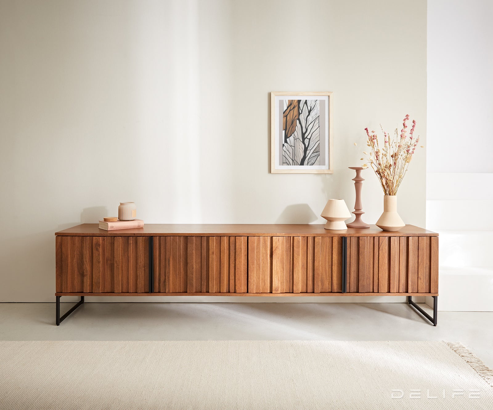 TV Komoda Sivela 200cm, Materijal: Mango