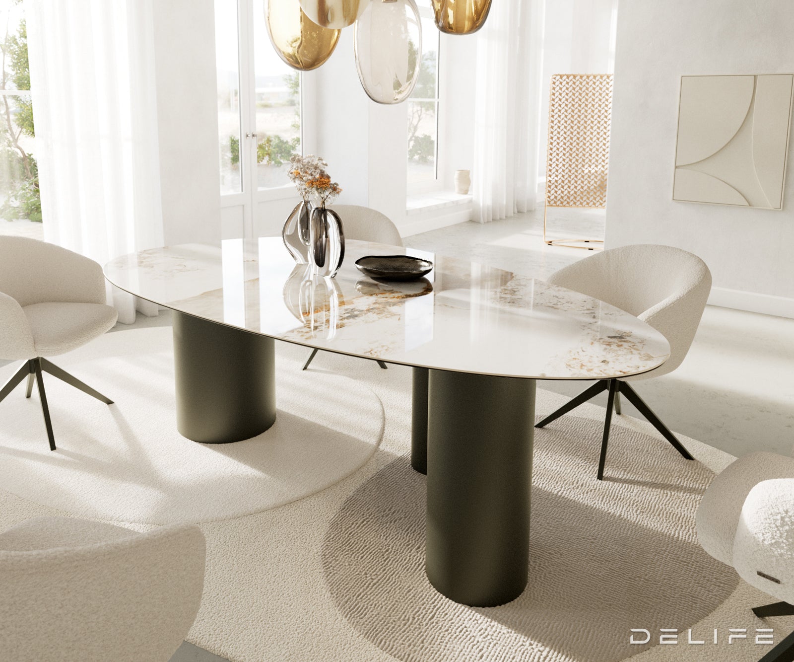 Stol od visokokvalitetne keramike