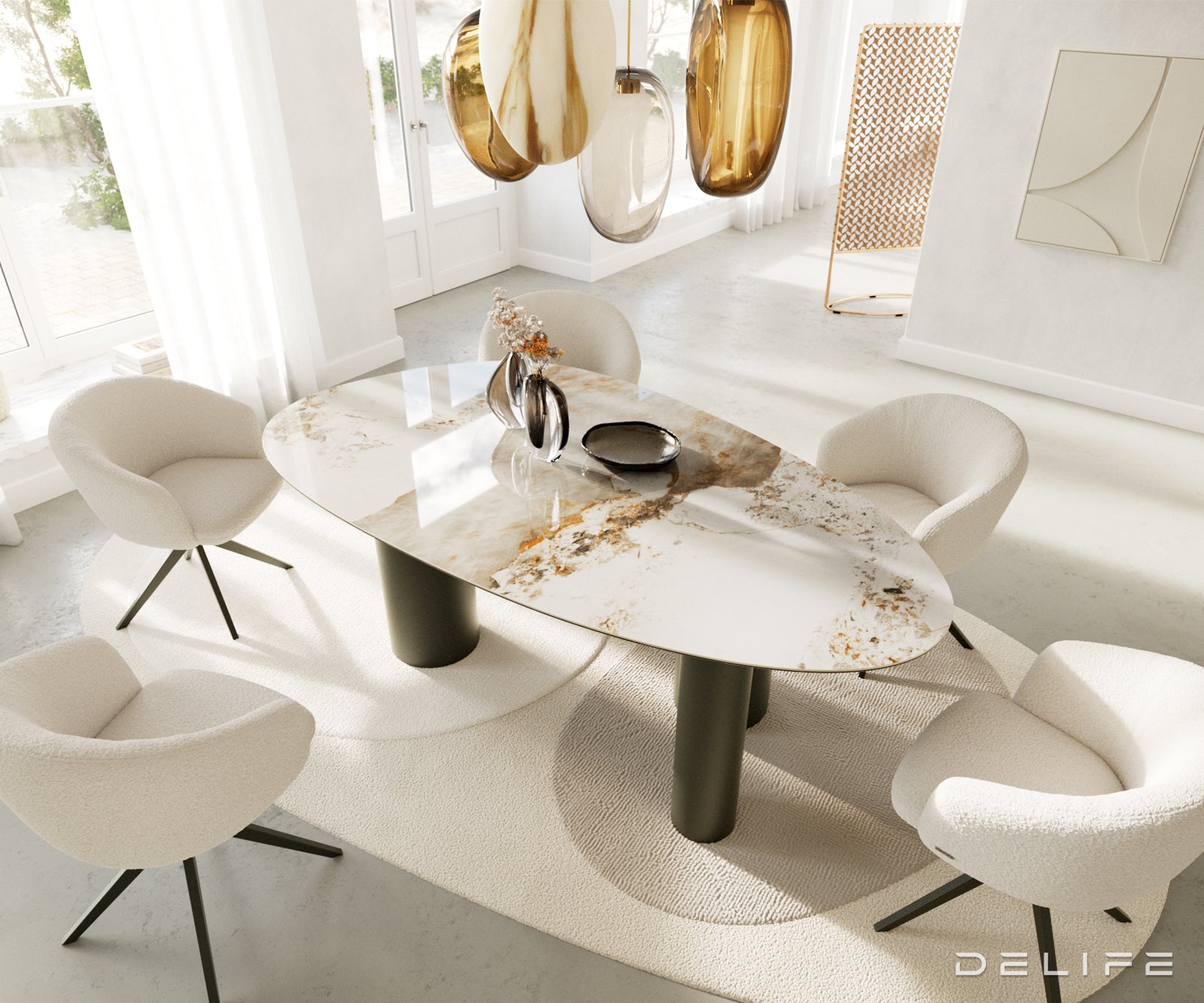 Stol za blagovaonicu od keramike