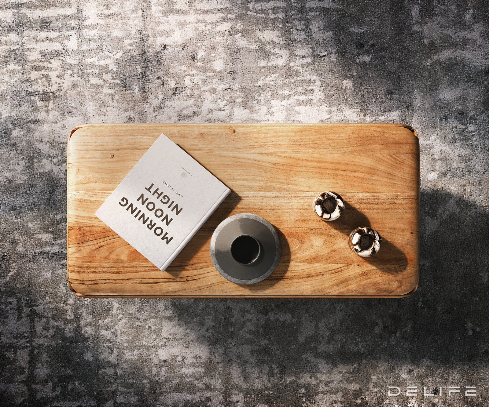 Klub stolić Shavani 100x50cm, Materijal: Bagrem