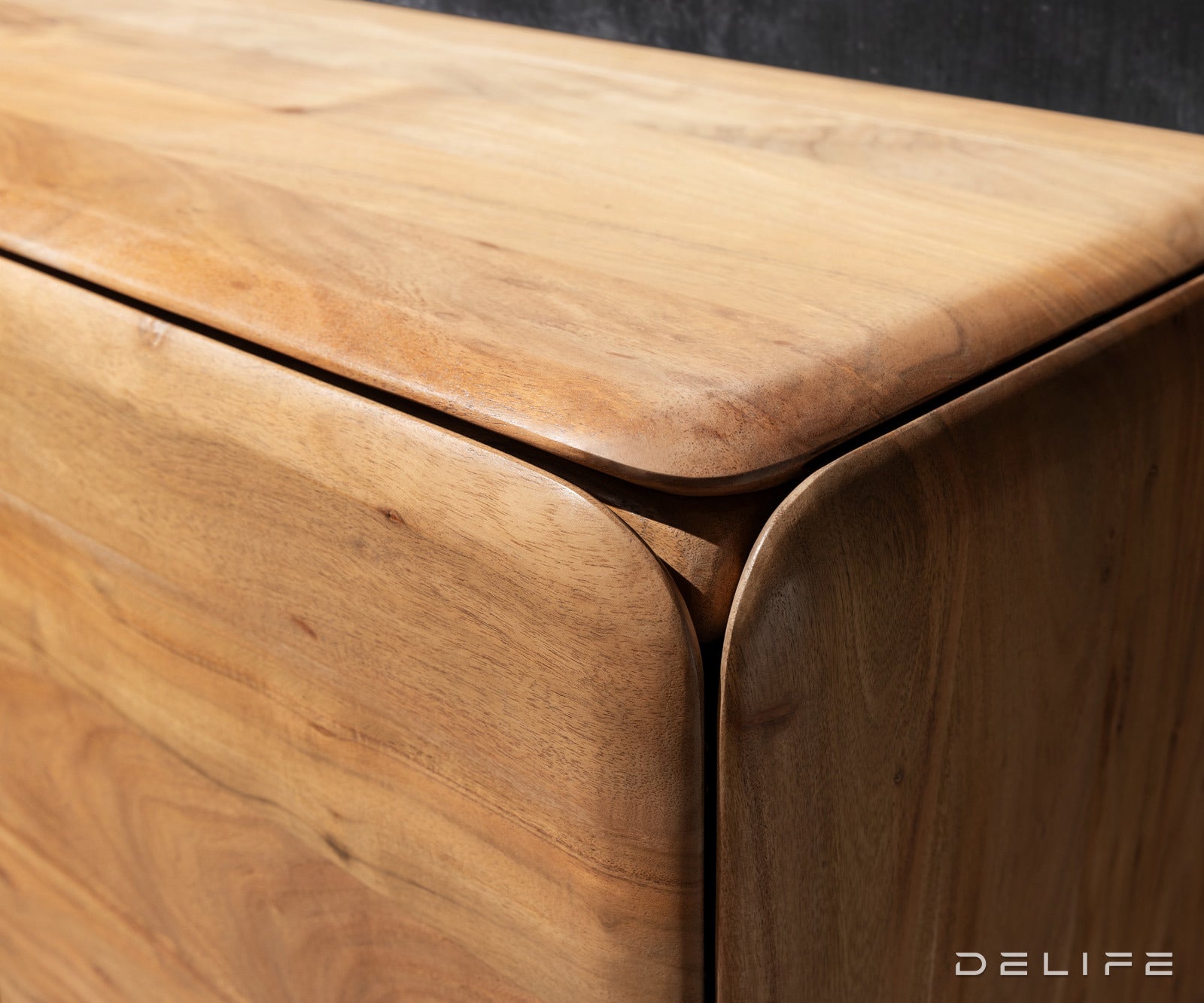 Viseća TV komoda Shavani 175x40cm, Materijal: Bagrem