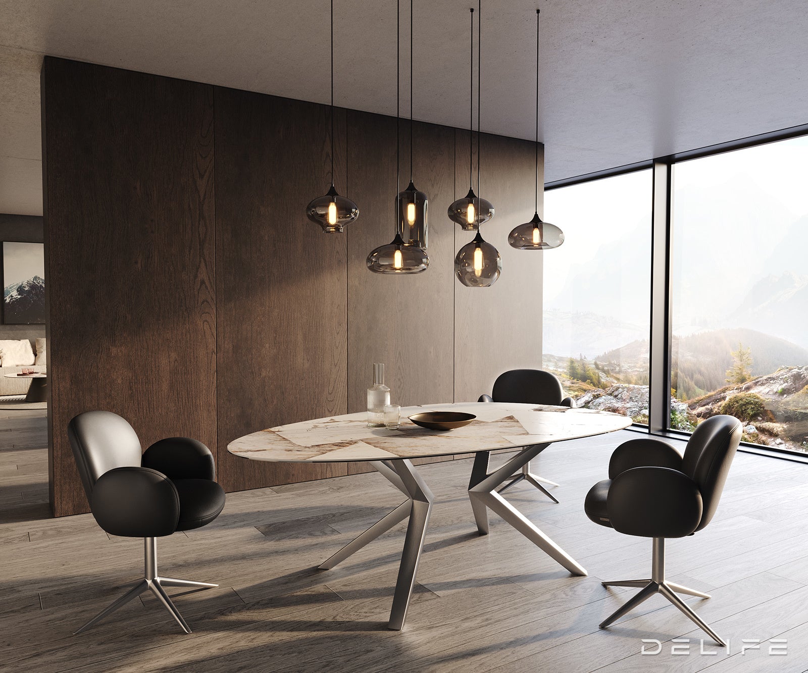 Blagovaonski stol Edge 220x120cm, Materijal: Keramika Patagonia Lappato