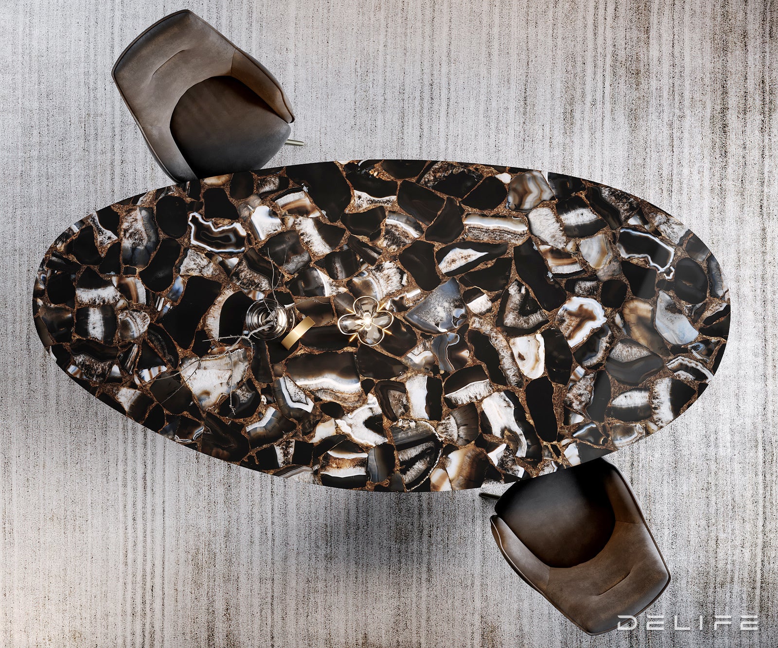 Blagovaonski stol Edge 280x130cm, Materijal: Keramika na staklu