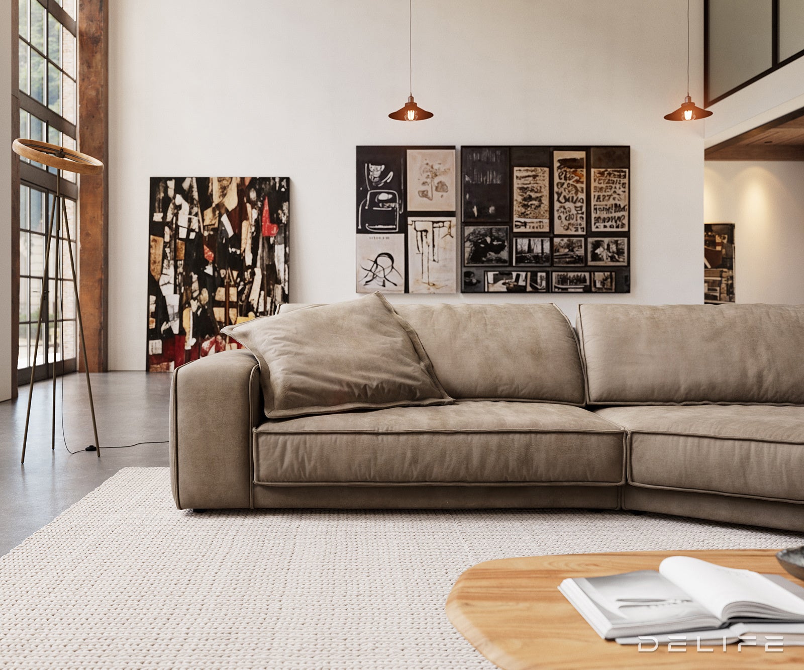 Sofa Snoosh 400x200cm, Materijal: Mikrofibra