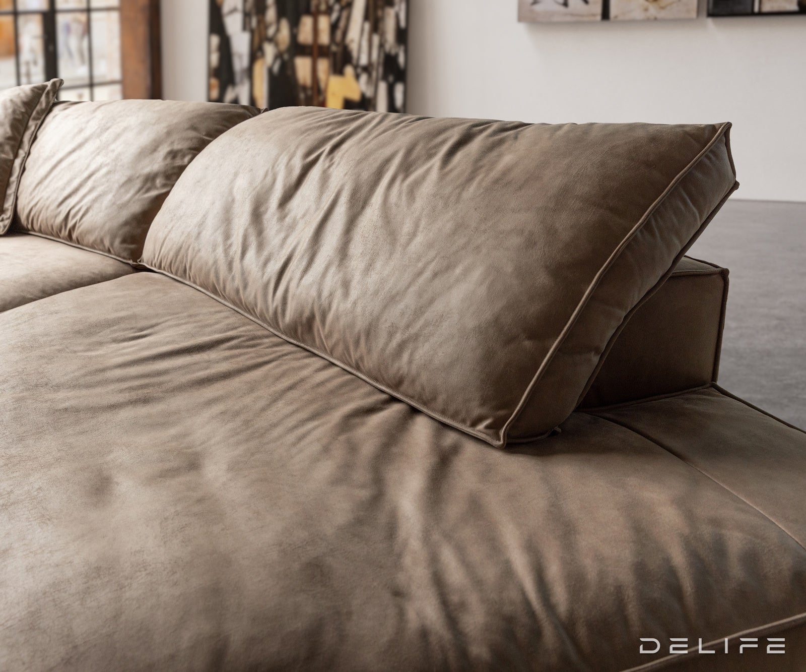 Sofa Snoosh 400x200cm, Materijal: Mikrofibra