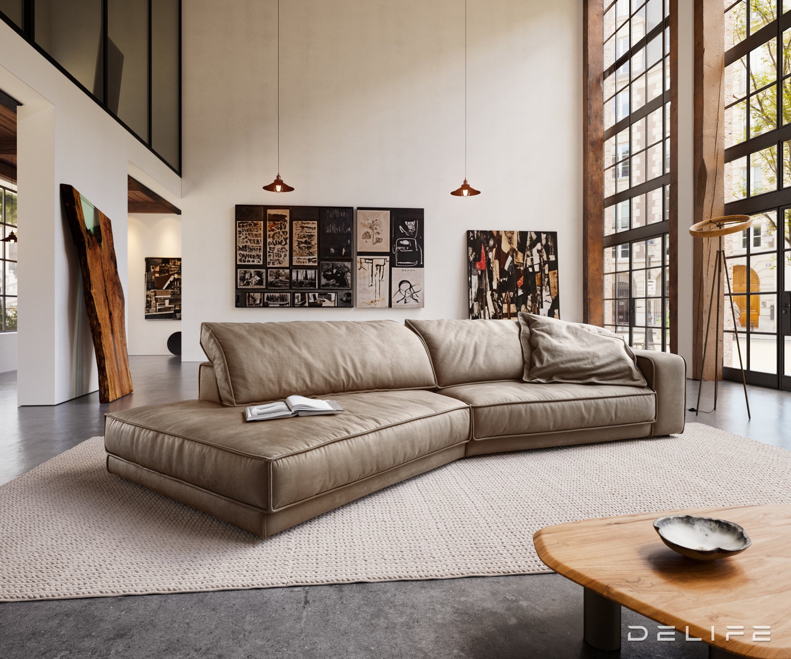 Sofa Snoosh 400x200cm, Materijal: Mikrofibra