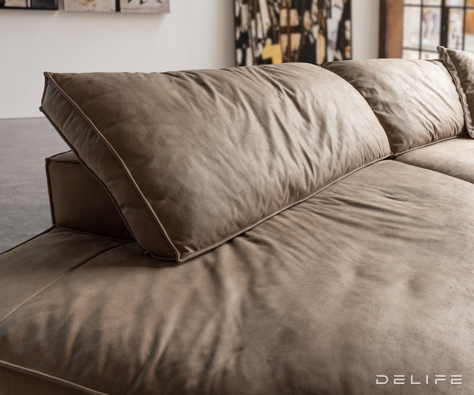 Sofa Snoosh 400x200cm, Materijal: Mikrofibra