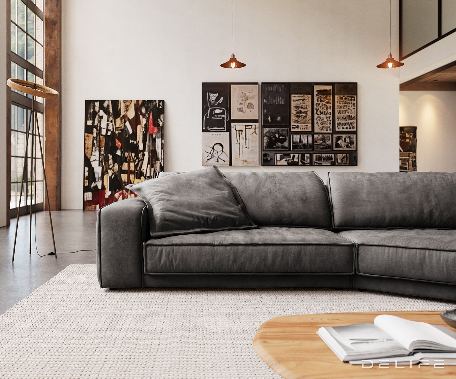 Sofa Snoosh 400x200cm, Materijal: Mikrofibra