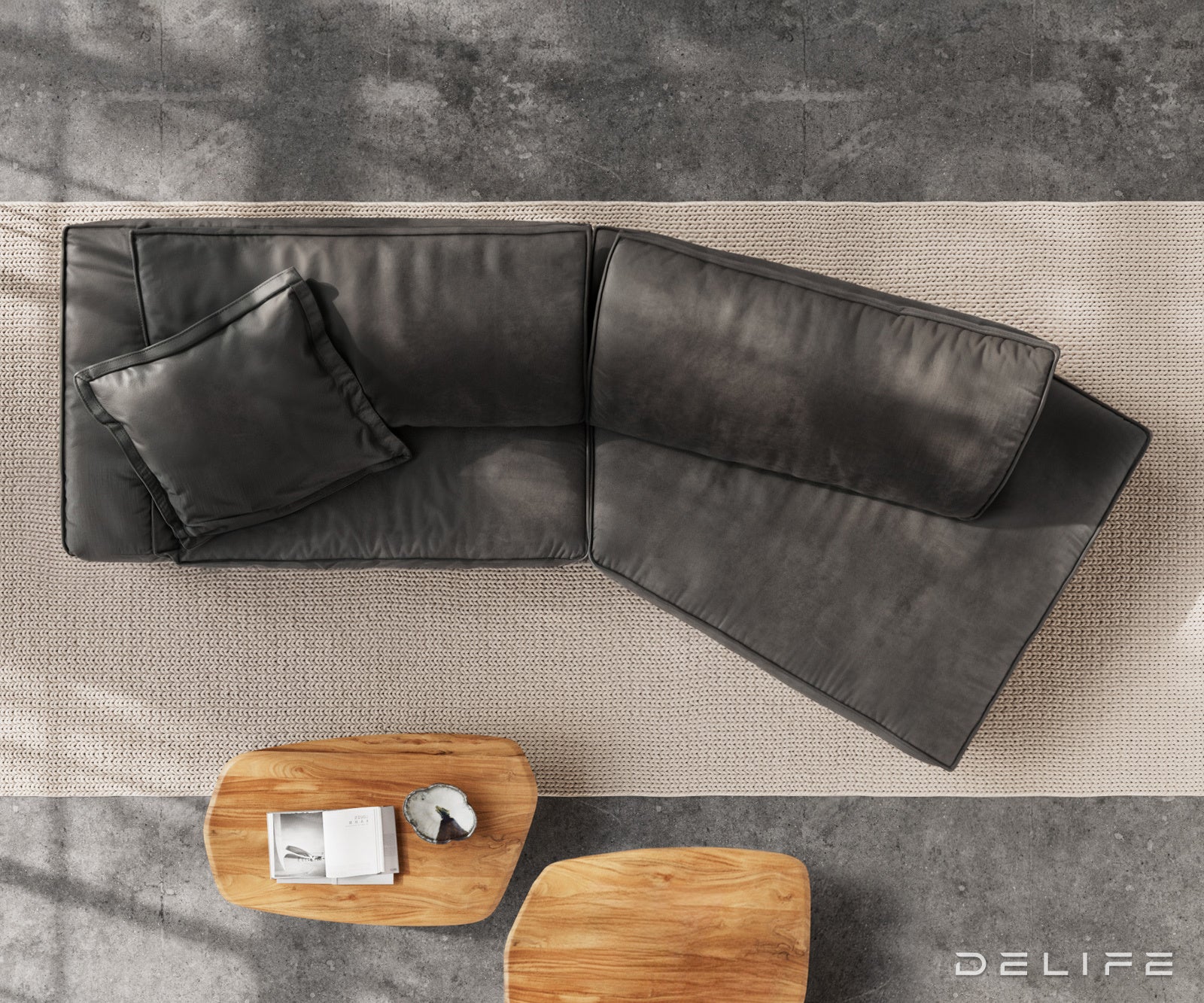 Sofa Snoosh 400x200cm, Materijal: Mikrofibra