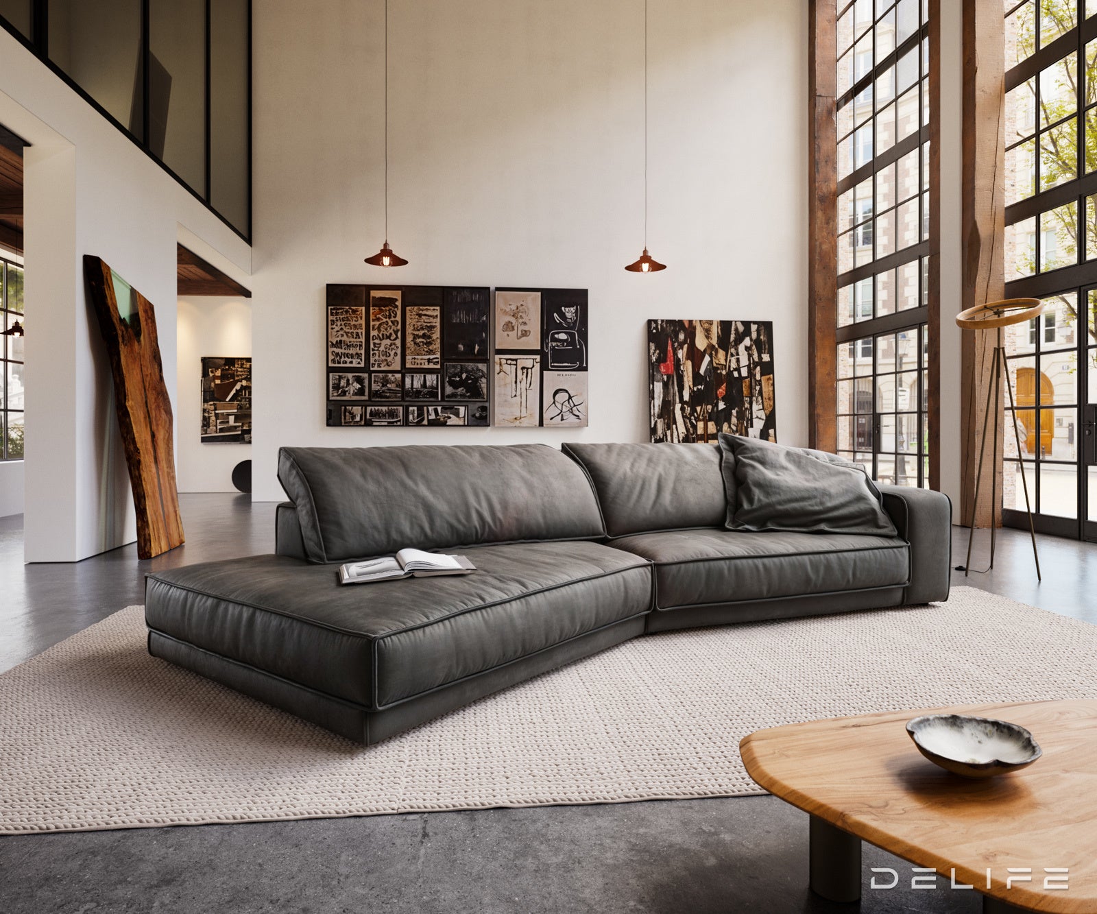 Sofa Snoosh 400x200cm, Materijal: Mikrofibra