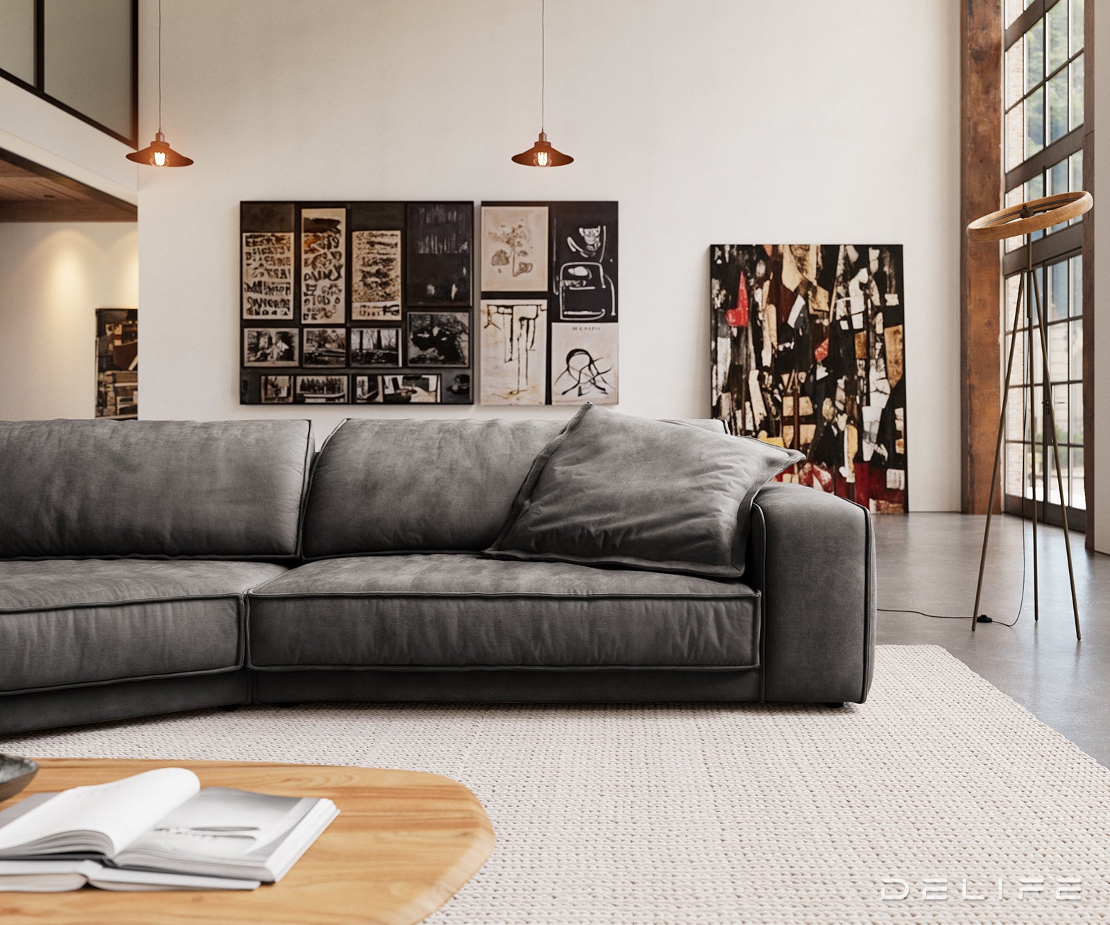 Sofa Snoosh 400x200cm, Materijal: Mikrofibra