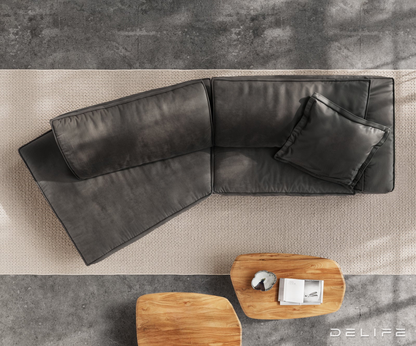 Sofa Snoosh 400x200cm, Materijal: Mikrofibra