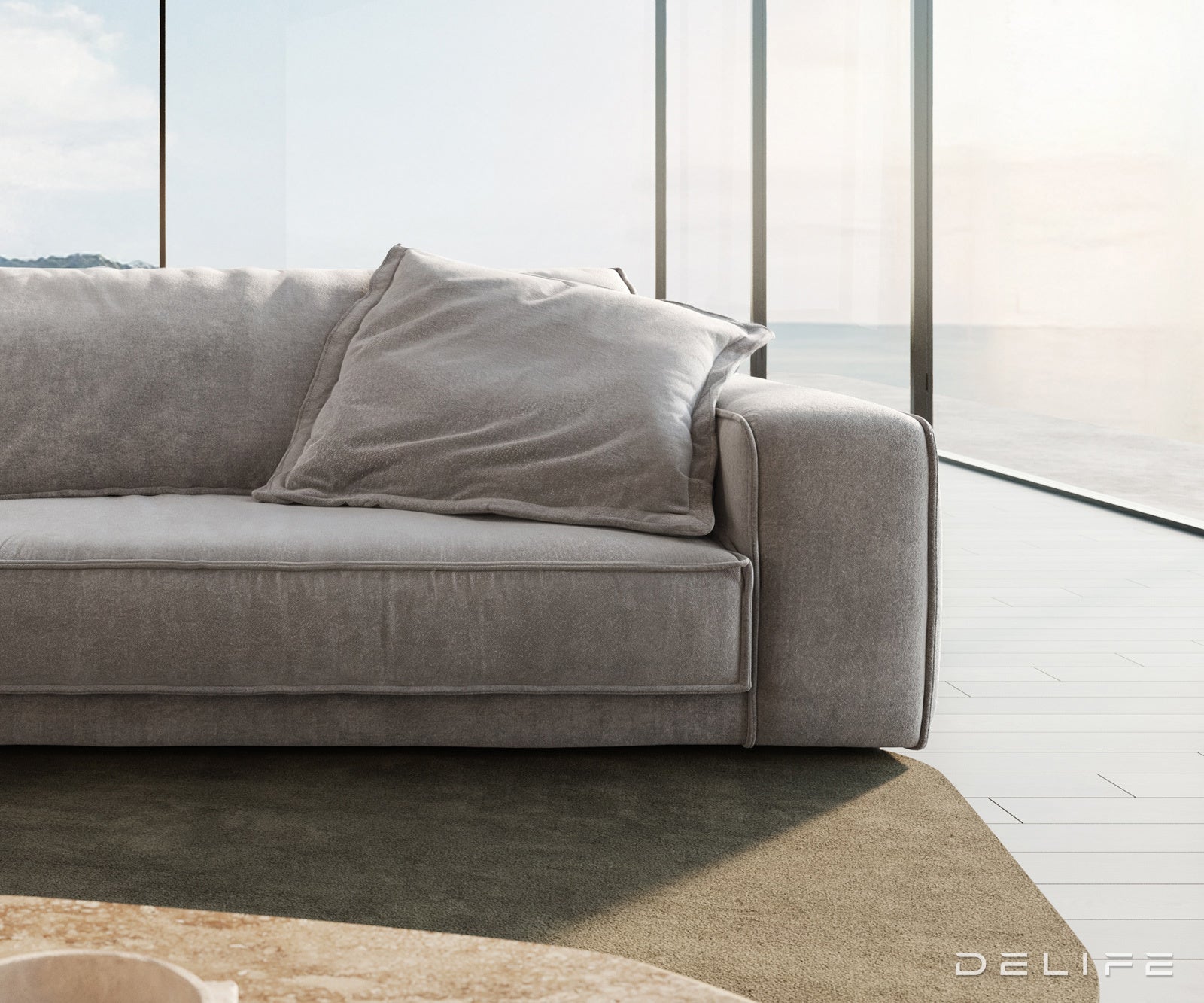Sofa Snoosh 400x200cm, Materijal: Strukturirana tkanina