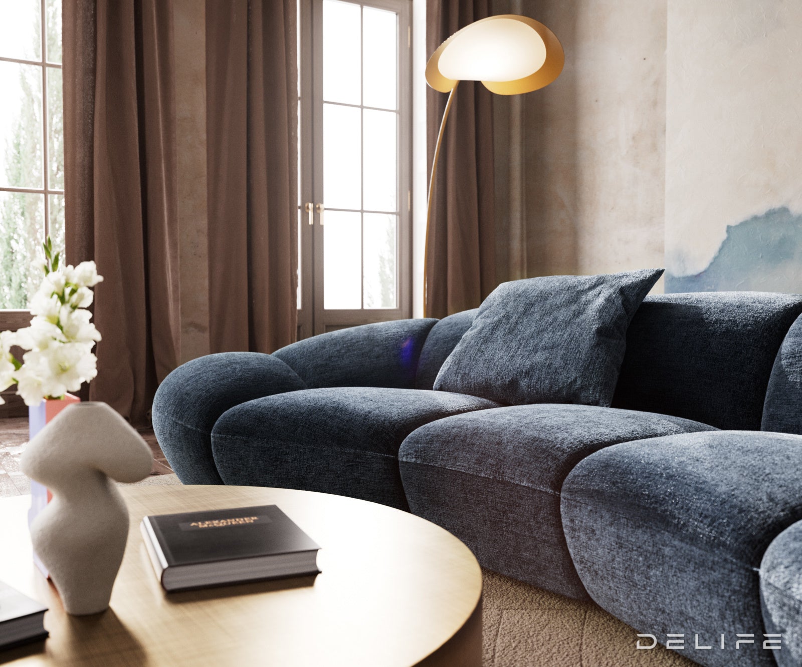 Sofa Lunna 368x175cm, Materijal: Chenille