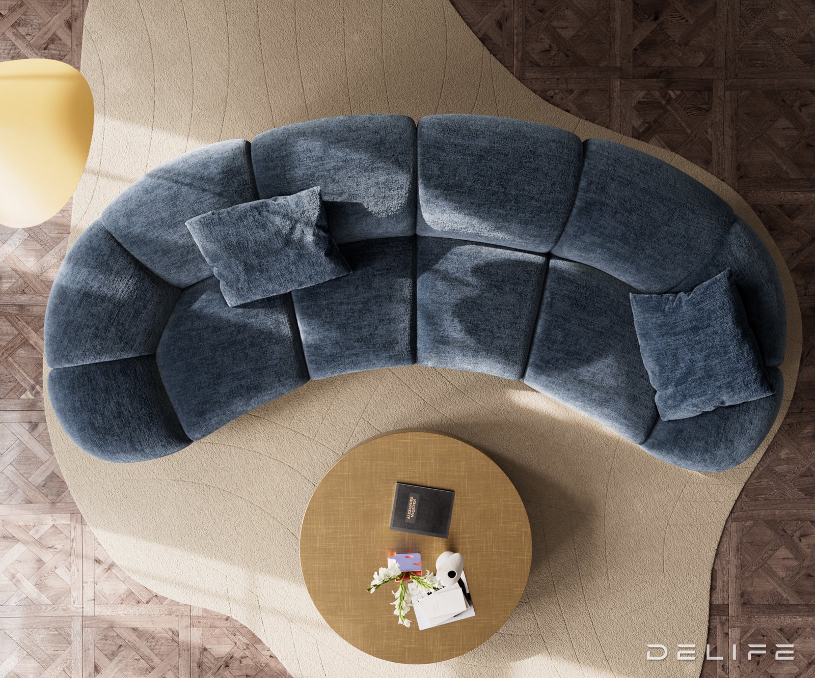 Sofa Lunna 368x175cm, Materijal: Chenille