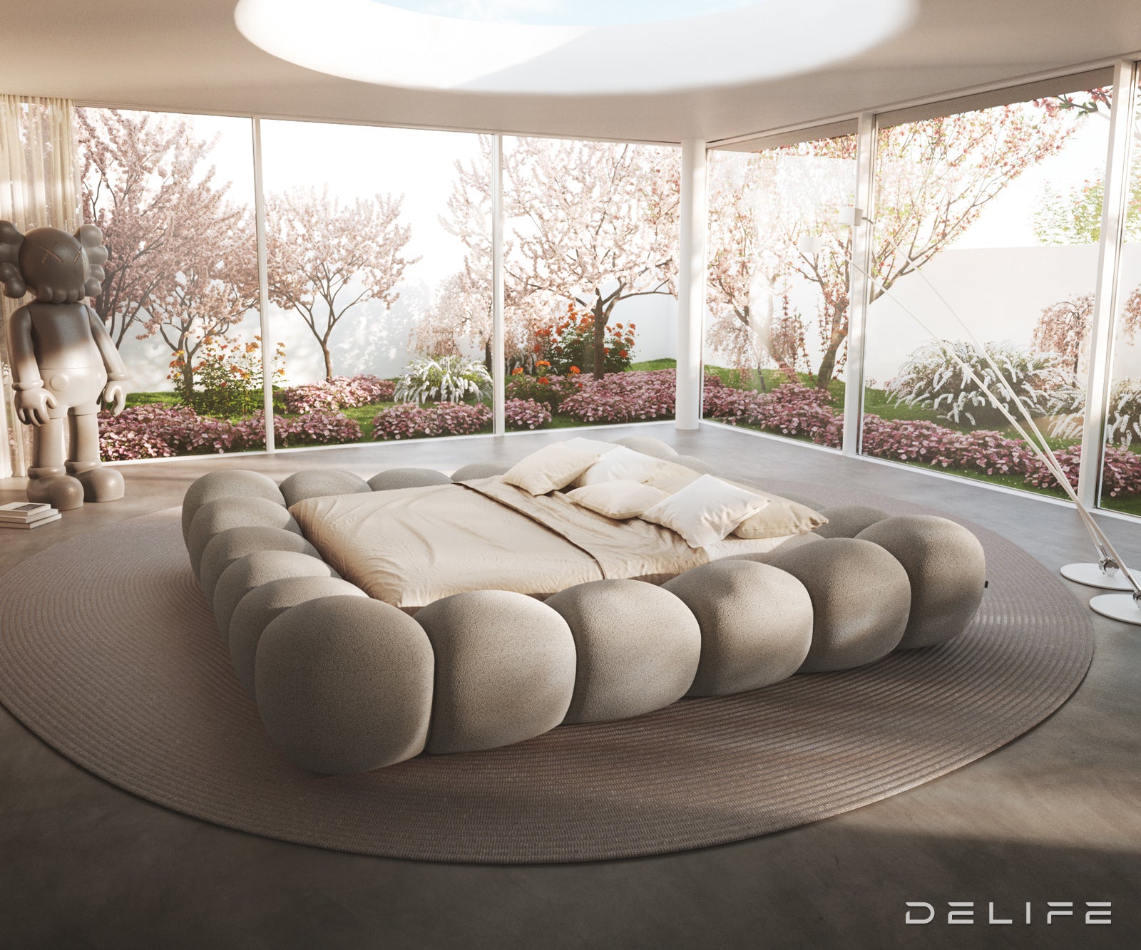 Okvir Kreveta Perlla, Materijal: Boucle