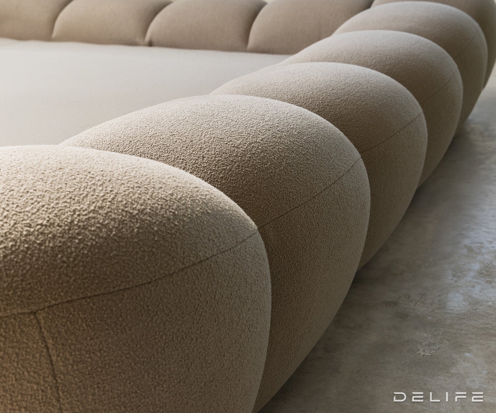 Okvir Kreveta Perlla, Materijal: Boucle