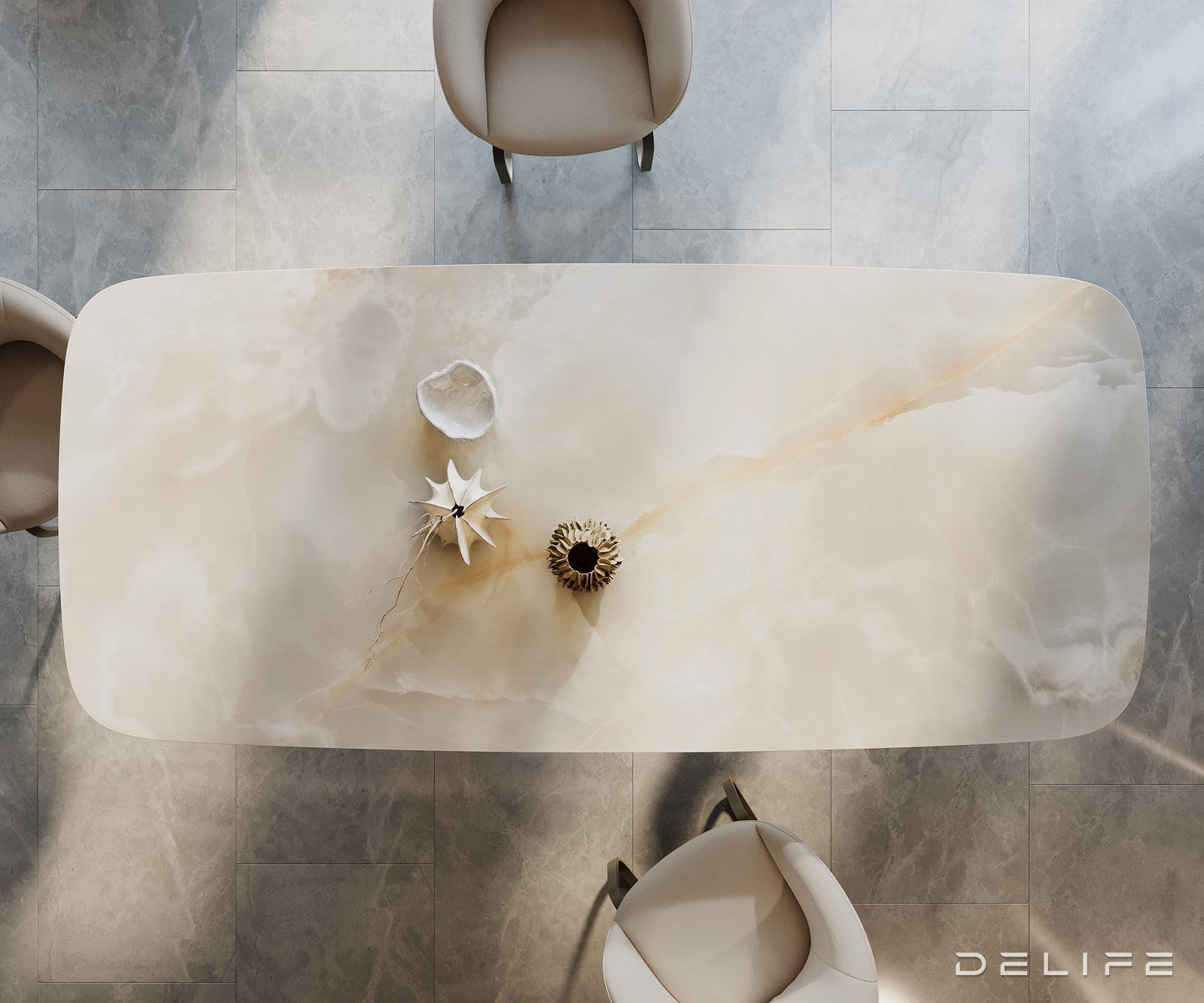 Blagovaonski stol Edge 270x120cm, Materijal: Keramika na staklu