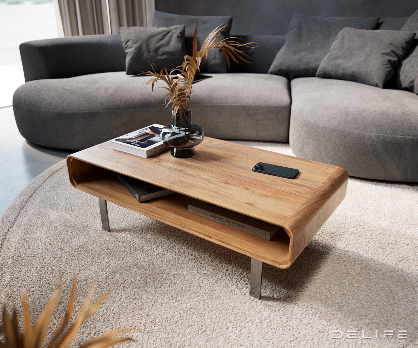 Klub stolić Anaya 100x50cm, Materijal: Bagrem