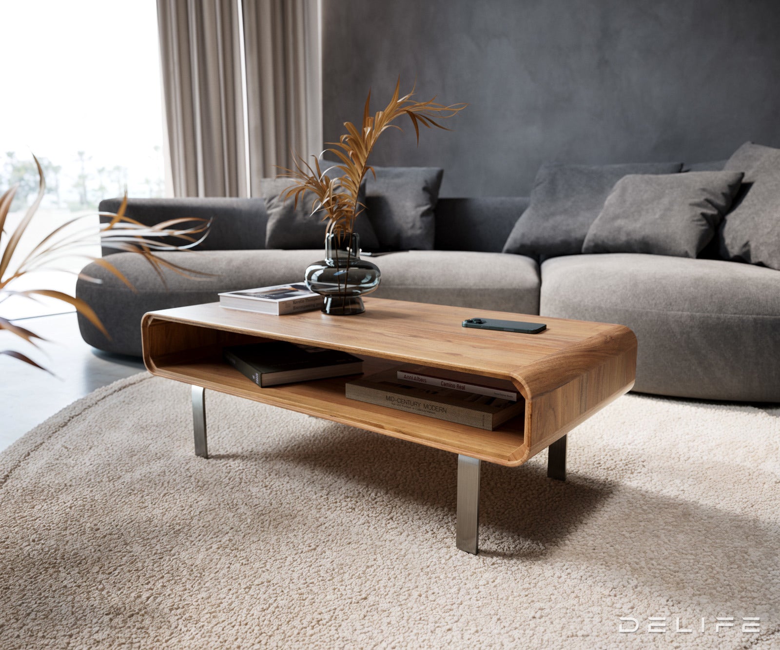 Klub stolić Anaya 100x50cm, Materijal: Bagrem