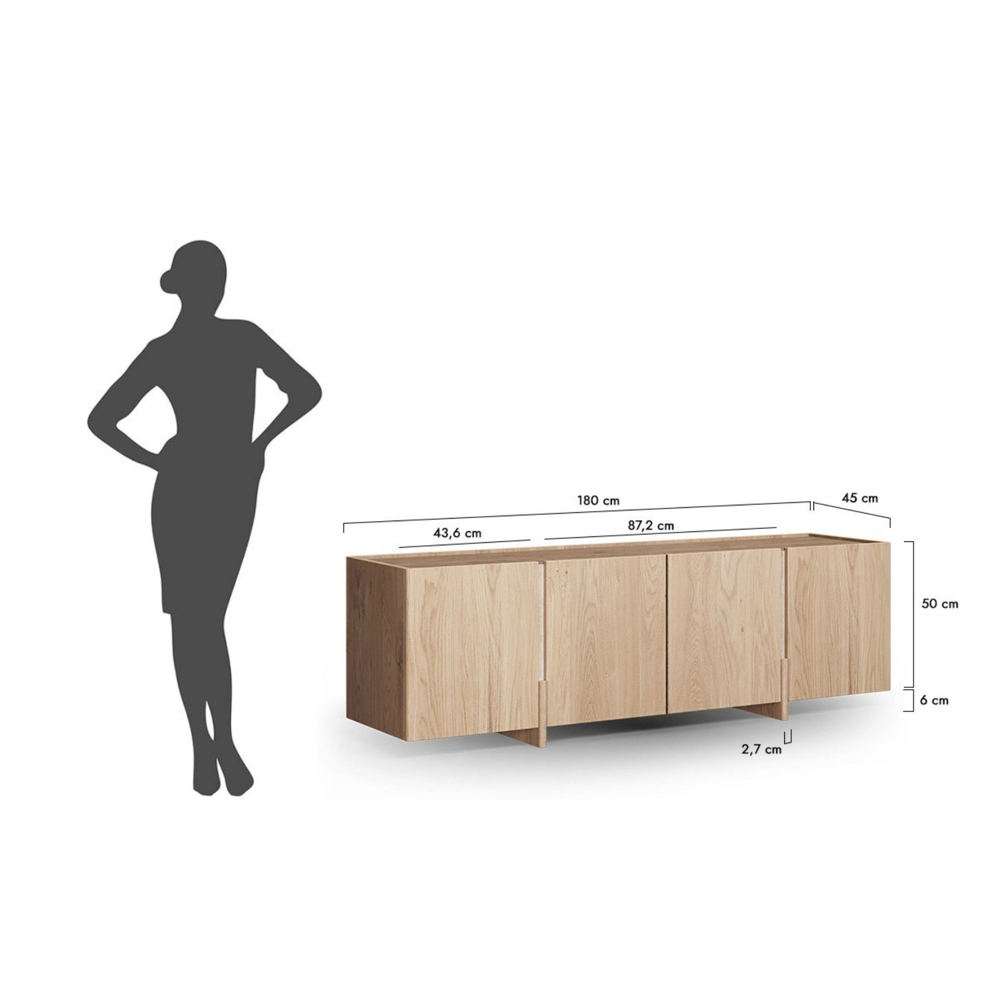 TV Komoda Tivoli 180x46 cm, Materijal: Mogućnost izbora