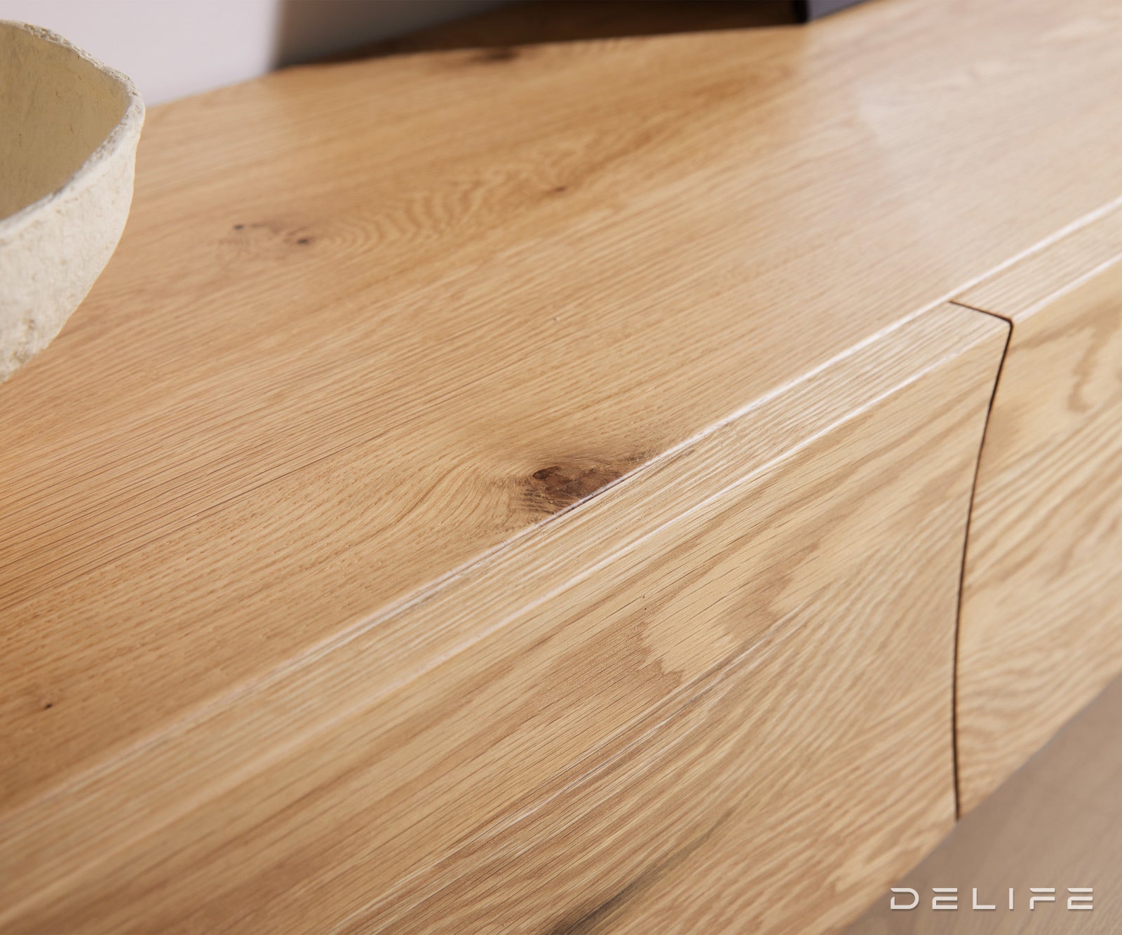 TV Komoda Wyatt 220 cm, Materijal: Hrast