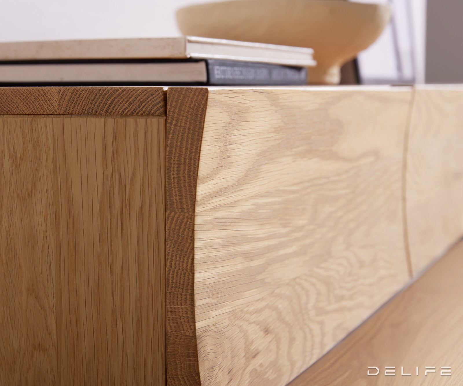 TV Komoda Wyatt 220 cm, Materijal: Hrast