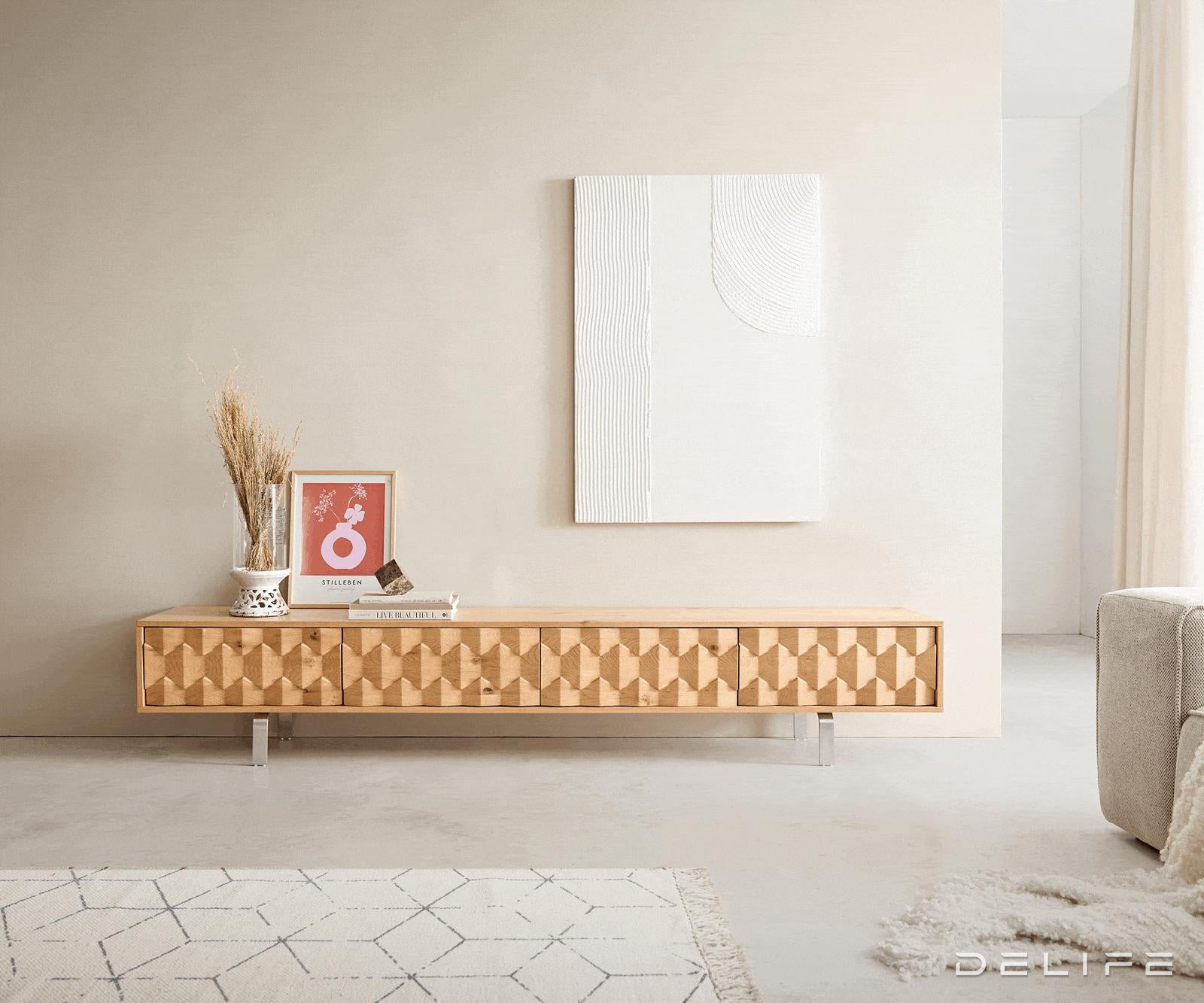 TV Komoda Fevo 220 cm, Materijal: Hrast