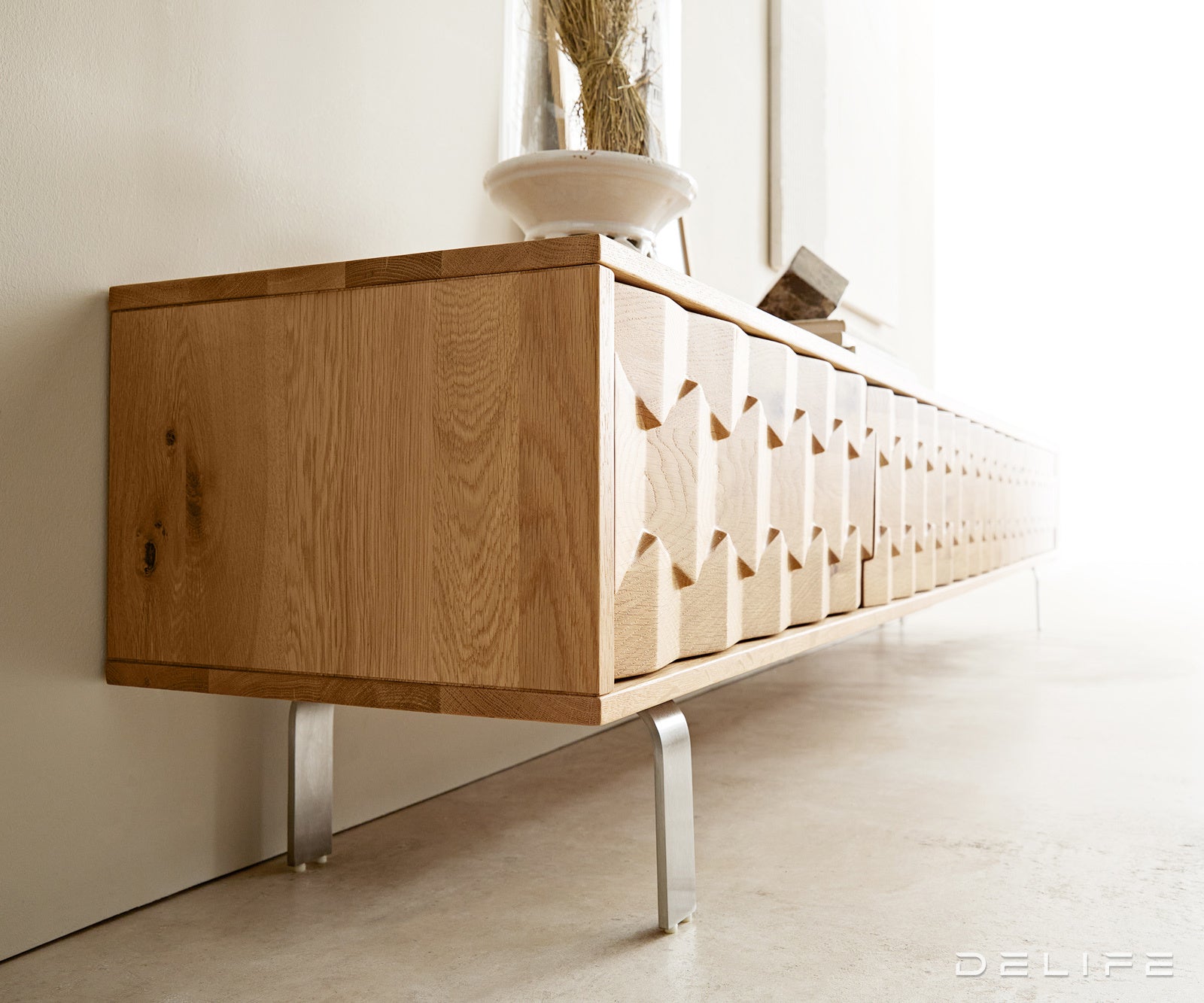 TV Komoda Fevo 220 cm, Materijal: Hrast