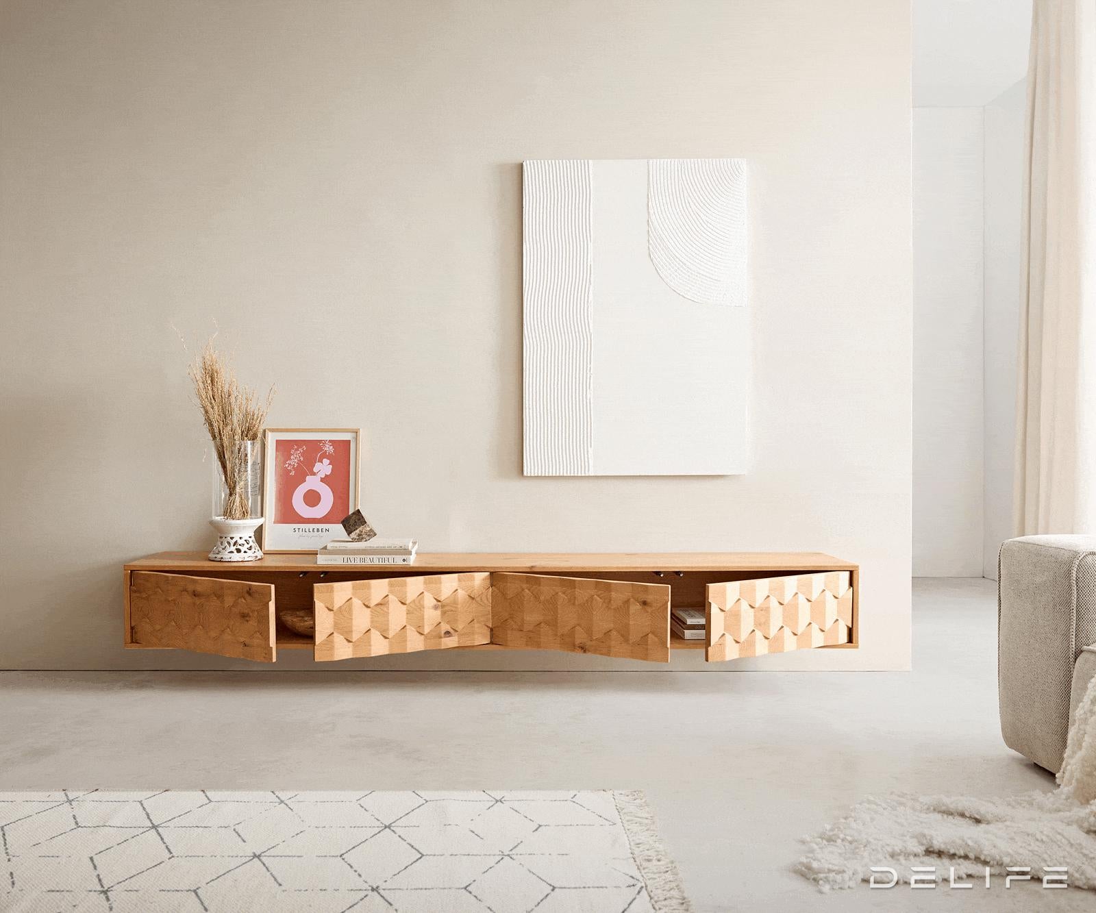 TV Komoda Fevo 220 cm, Materijal: Hrast